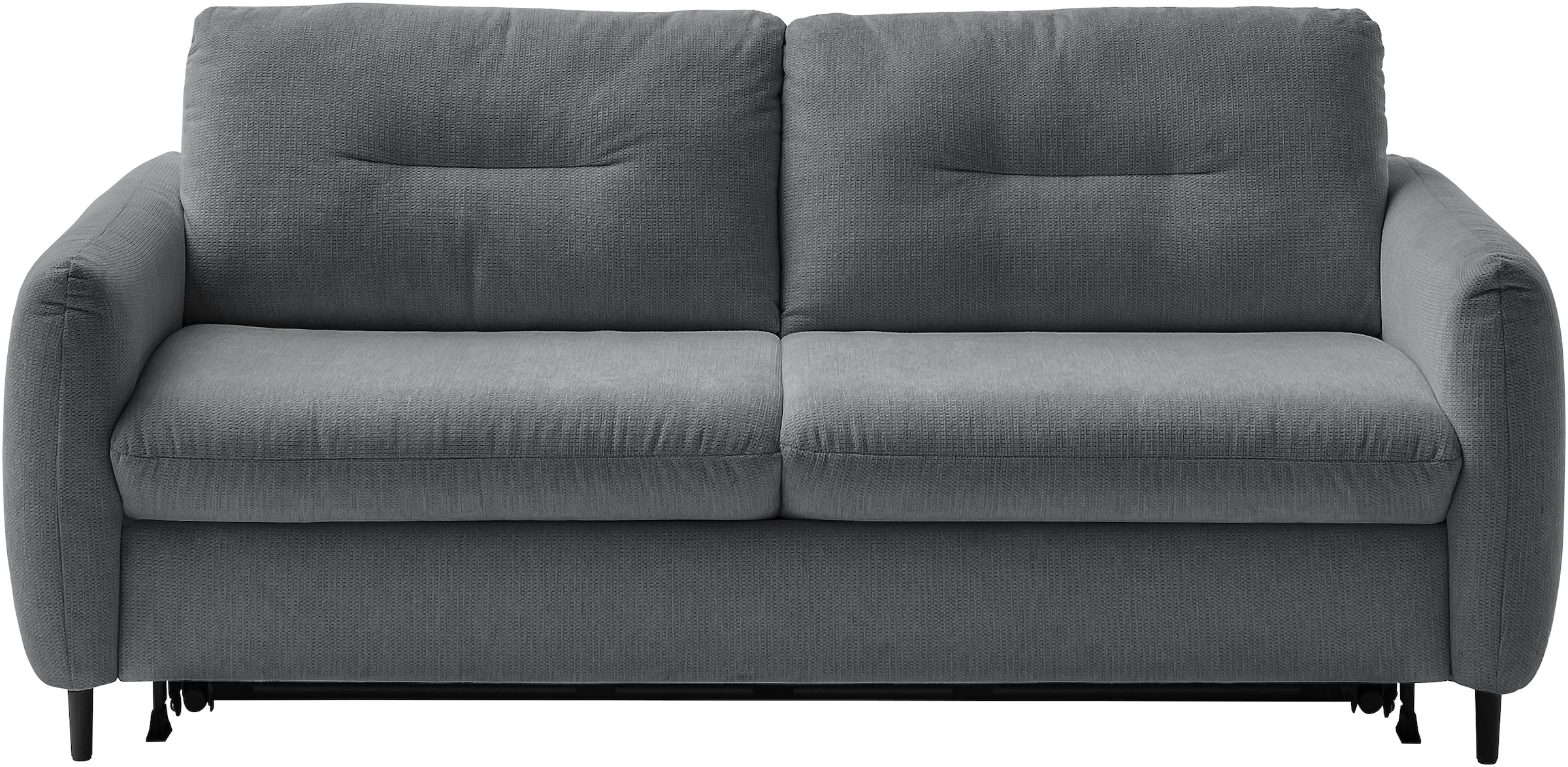 2-Sitzer HOME AFFAIRE, B:176cm H:84cm T:102cmanthrazit, 100% Polyester, Sofas, "Clevina, Schlafsofa mit Kaltschaummatratze, Breite 176 cm", Sofa &