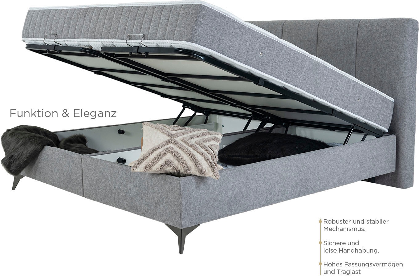 Home affaire Boxbett »Sorelle inkl. Bettkasten und Topper« erhältlich in den Breiten 160, 180 & 200 cm