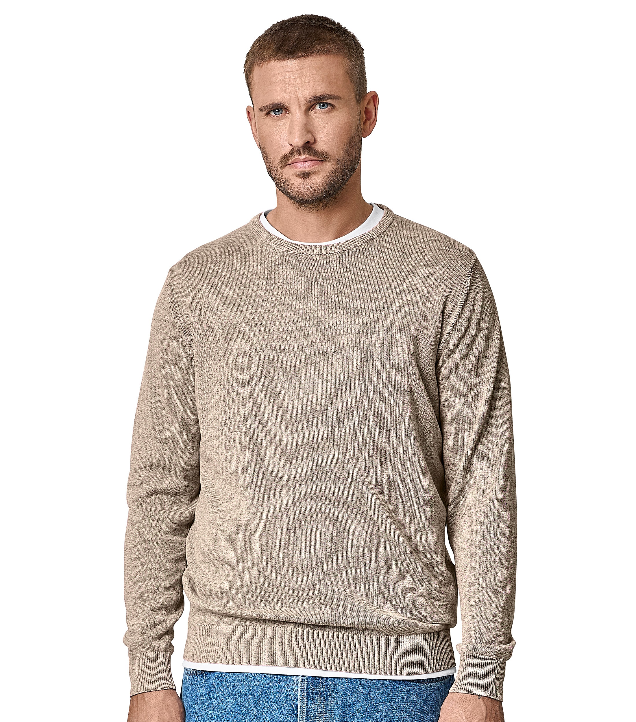 CASAMODA Strickpullover "CASAMODA Pullover uni" günstig online kaufen