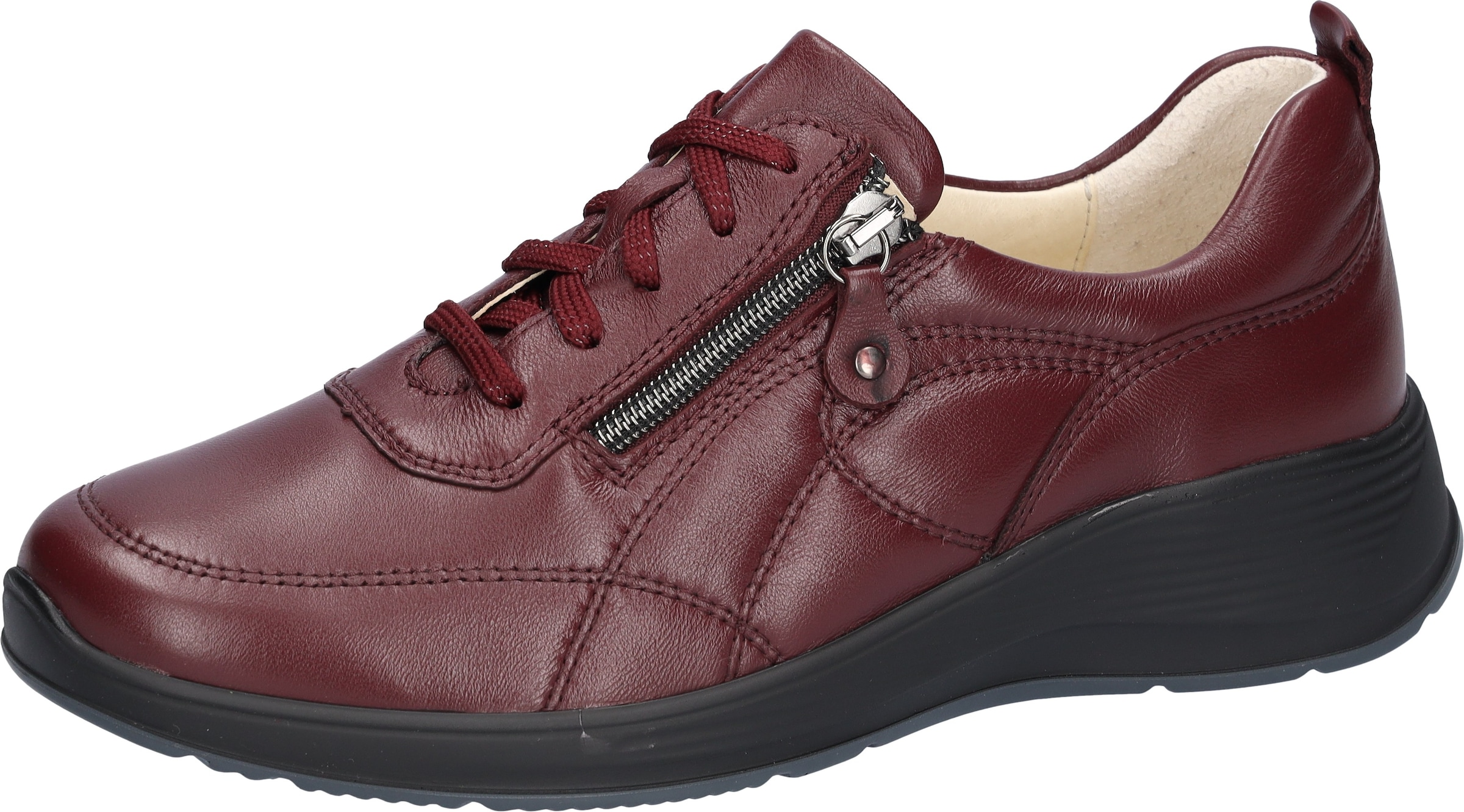 Waldläufer Schnürschuh "Kalea" Komforschuh, Halbschuh mit seitlichen Reißverschlüssen, K-Weite