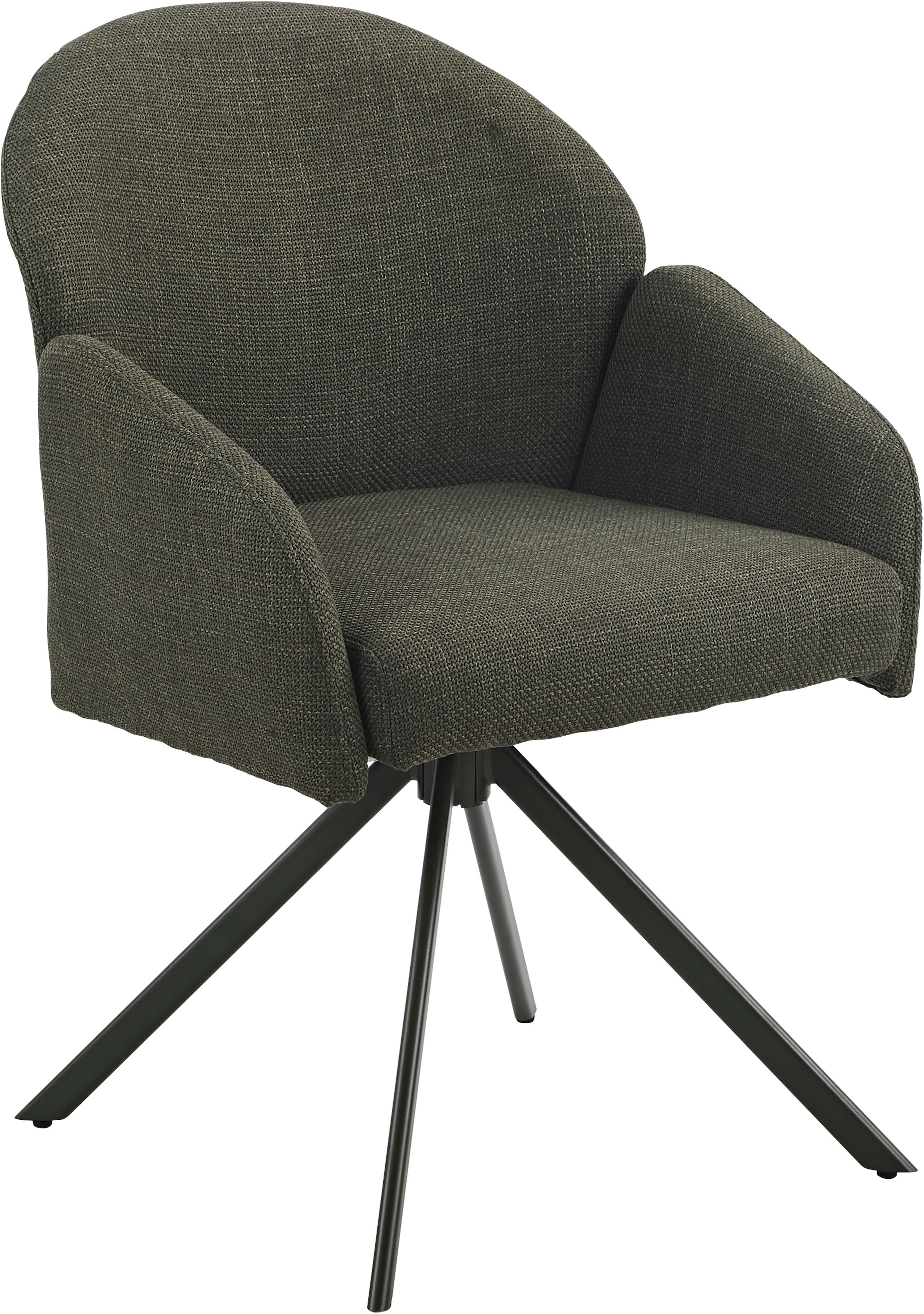 HELA Armlehnstuhl »HOLLY« (Set) 1 Stk.360° drehbar, Armlehnen, Gestell angepasst, Swing Back Komfortrücken