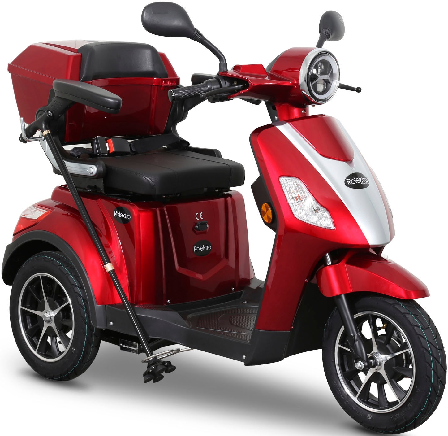 km/h, V.2, »E-Trike (mit W, 1000 25 Elektromobil BAUR Raten Rolektro per 25 Blei-Gel-Akku«, Topcase) |