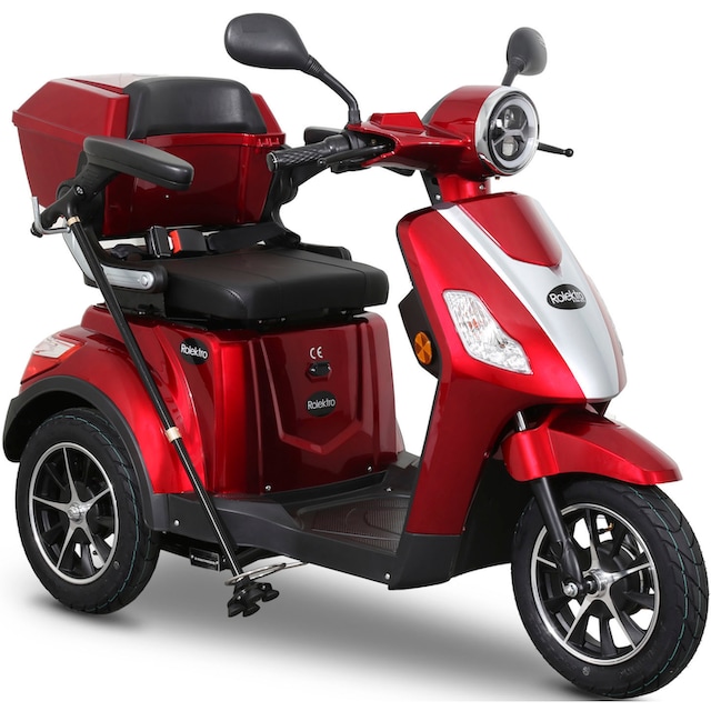 »E-Trike Elektromobil km/h, W, 25 1000 25 Blei-Gel-Akku«, Rolektro V.2, (mit Topcase) | BAUR Raten per