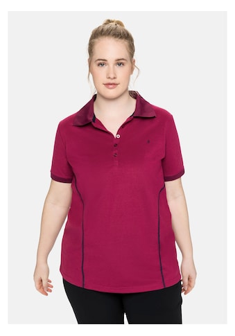 Sheego Funktionsshirt »Poloshirt«, in Piqué-Qualität, mit Teilungsnähten kaufen