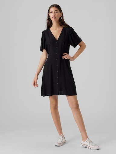 Vero Moda Minikleid »VMALBA SS SHORT DRESS WVN NOOS«, Sommerkleid