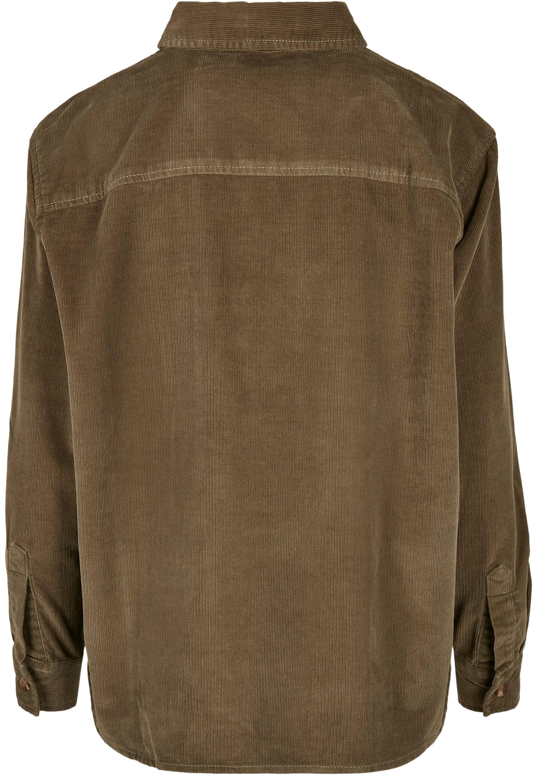 URBAN CLASSICS Langarmhemd »Urban Classics Damen Ladies Corduroy Oversized Shirt«, (1 tlg.)