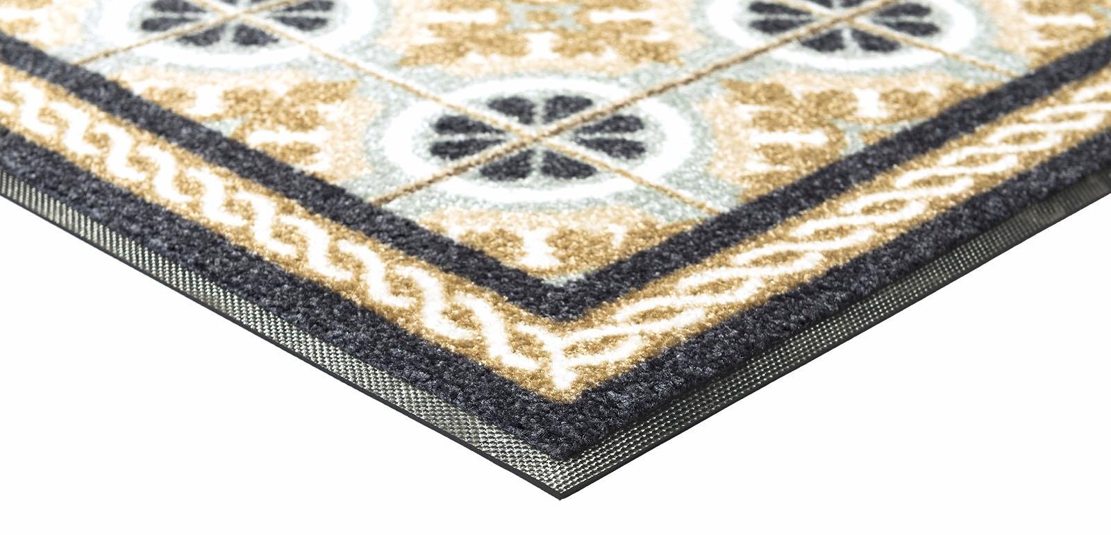 wash+dry by Kleen-Tex Läufer »Kitchen Tiles«, rechteckig, 7 mm Höhe, Schmutzfangläufer, rutschhemmend, In- und Outddor geeignet, waschbar