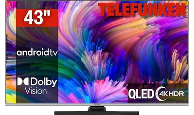 QLED-Fernseher »D43Q701X2CW«, 108 cm/43 Zoll, 4K Ultra HD, Android TV-Smart-TV