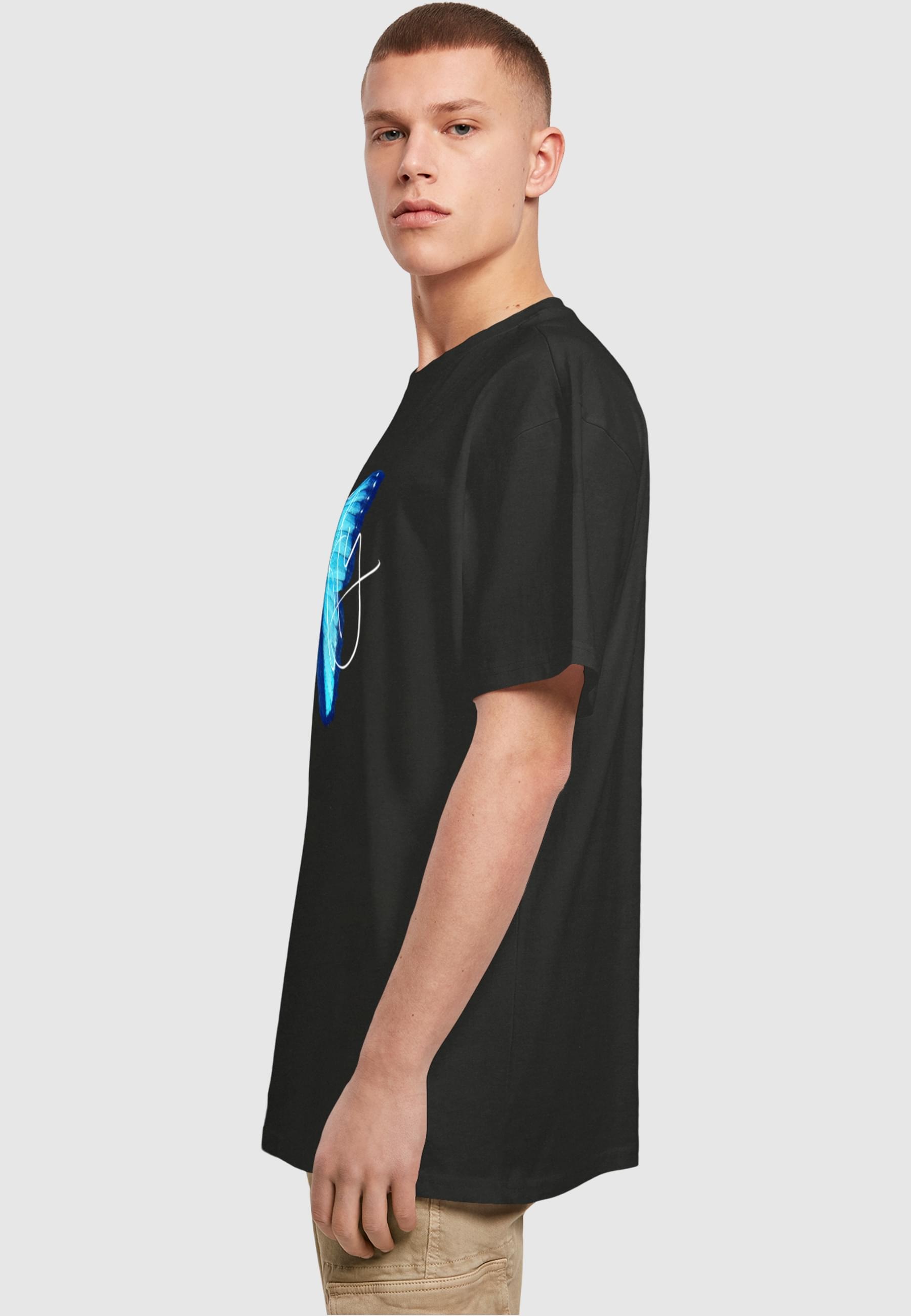 Merchcode T-Shirt »Merchcode Herren Butterfly Blue Heavy Oversized Tee«, (1 tlg.)