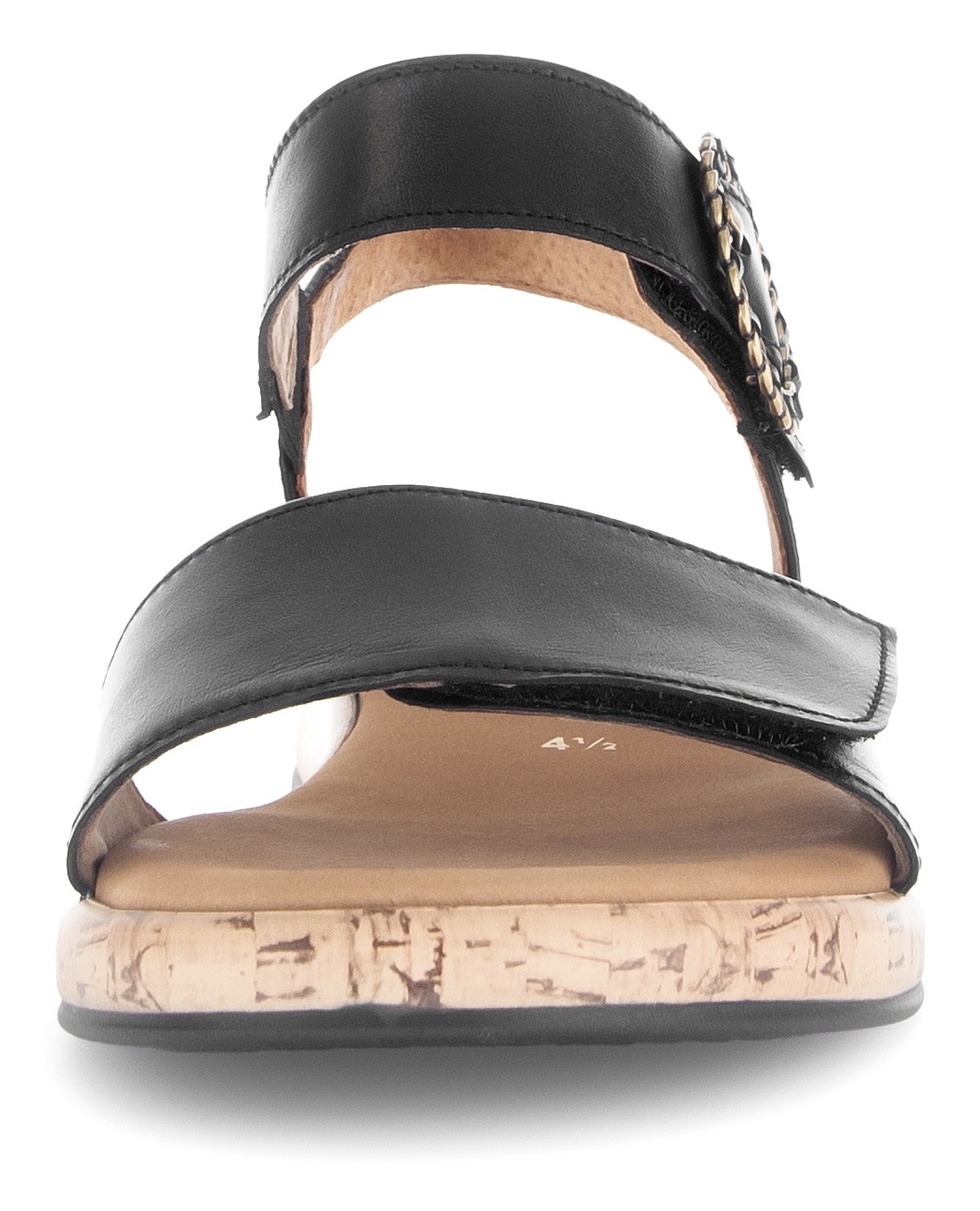 Keilsandalette GABOR "RHODOS", Damen, Gr. 36, schwarz, Kalbsleder, unifarben, Schuhe, Riemchensandale, Komfortschuh, Sommerschuh mit hübscher Zierschnalle 3