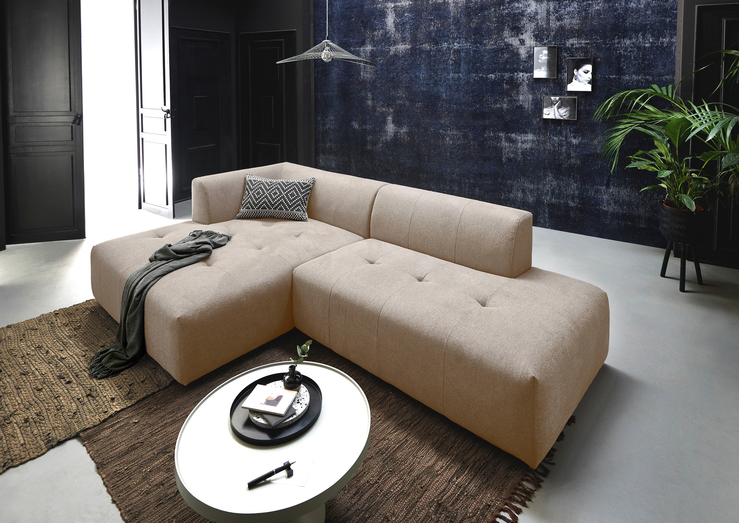 ATLANTIC home collection 3-Sitzer »Leonardo«, Ottomane mit XXL-Liegefläche