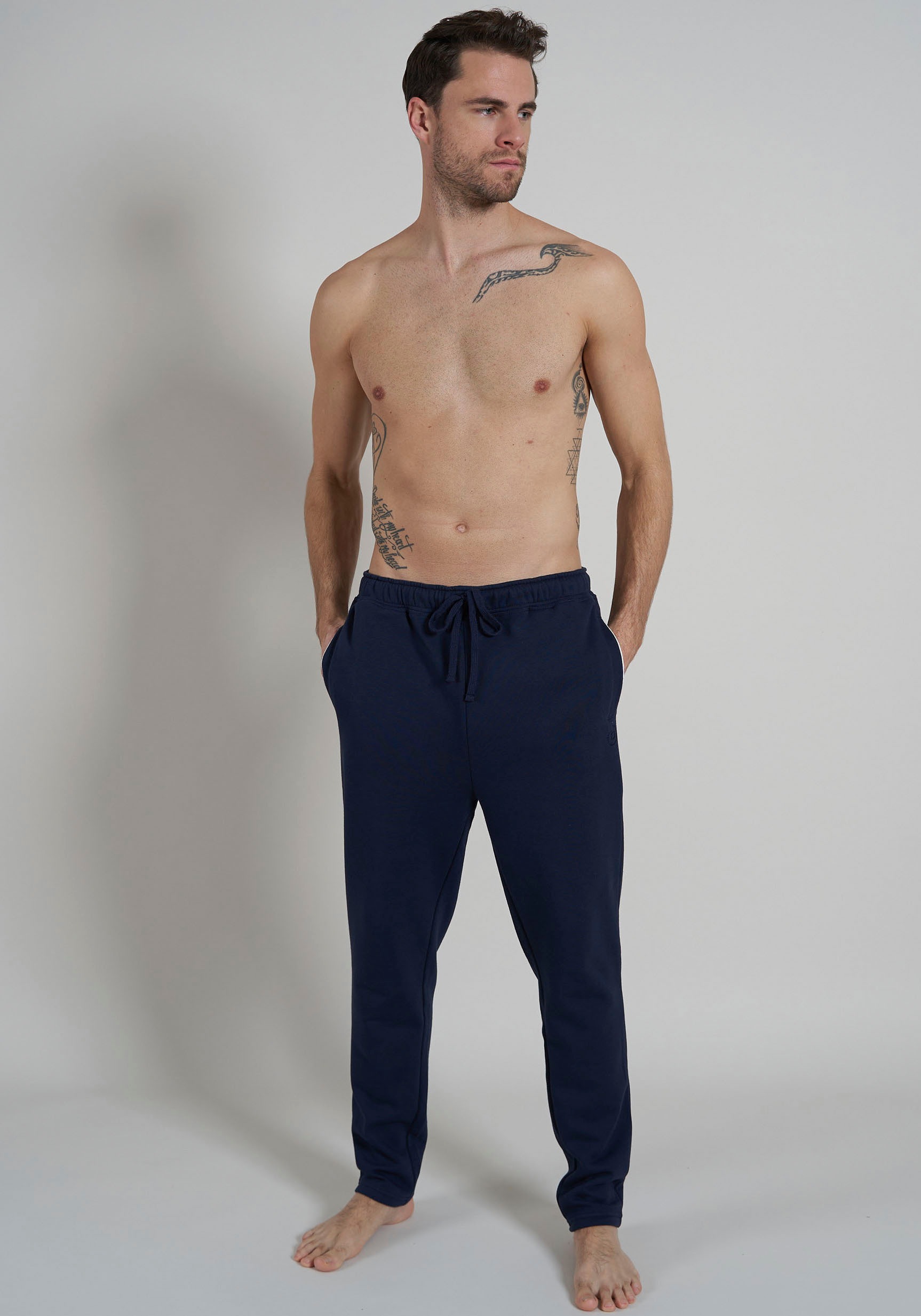 bugatti Pyjamahose locker, lässig, mit Seitentaschen, bequem, weich, wärmen günstig online kaufen