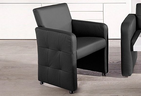 exxpo - sofa fashion Esszimmersessel "Barista, Loungesessel auf Rollen mit günstig online kaufen