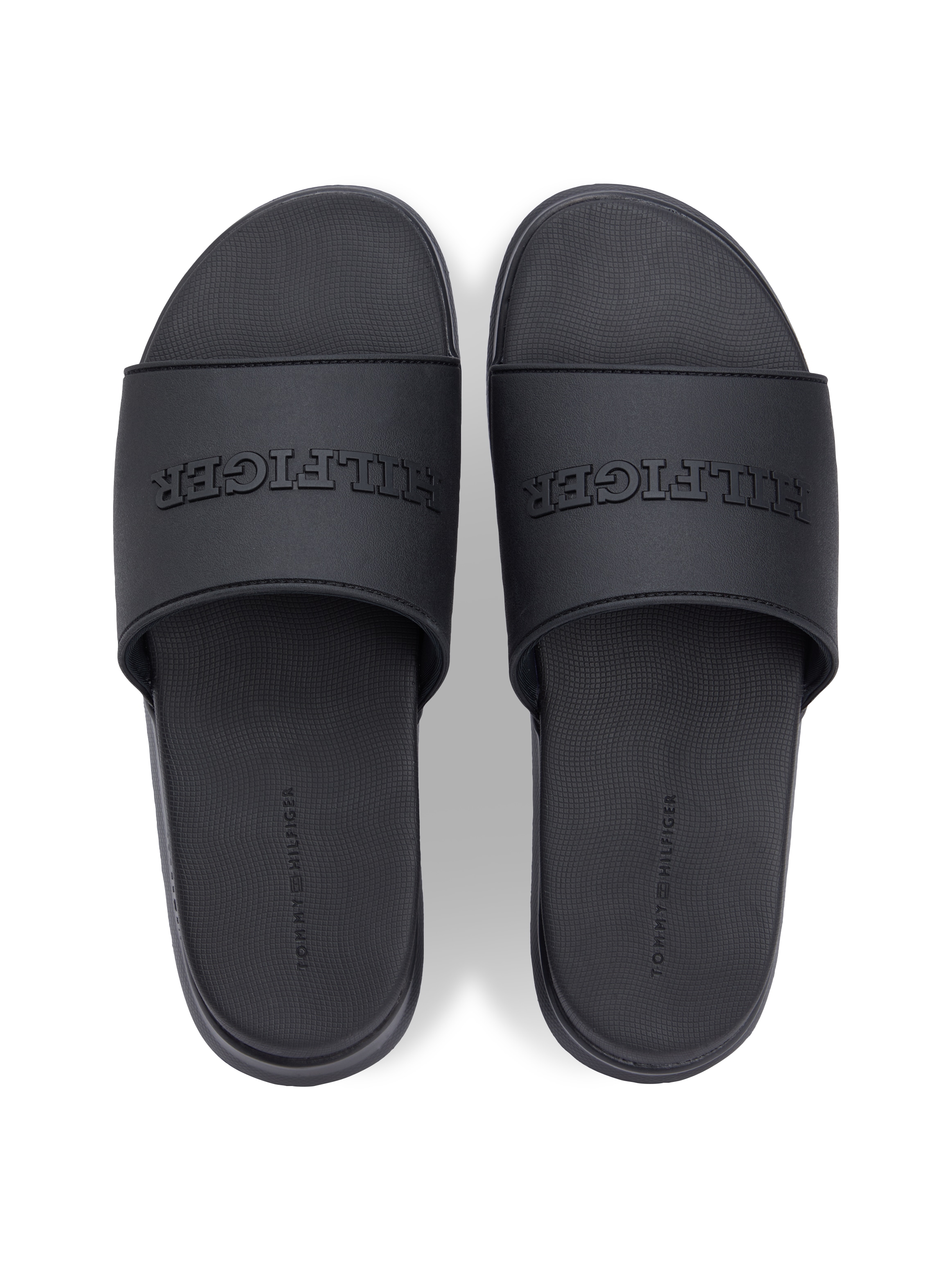 Tommy Hilfiger Pantolette »DUAL DENSITY HILFIGER POOL SLIDE«  Sommerschuh, Schlüpfschuh mit Logoschriftzug