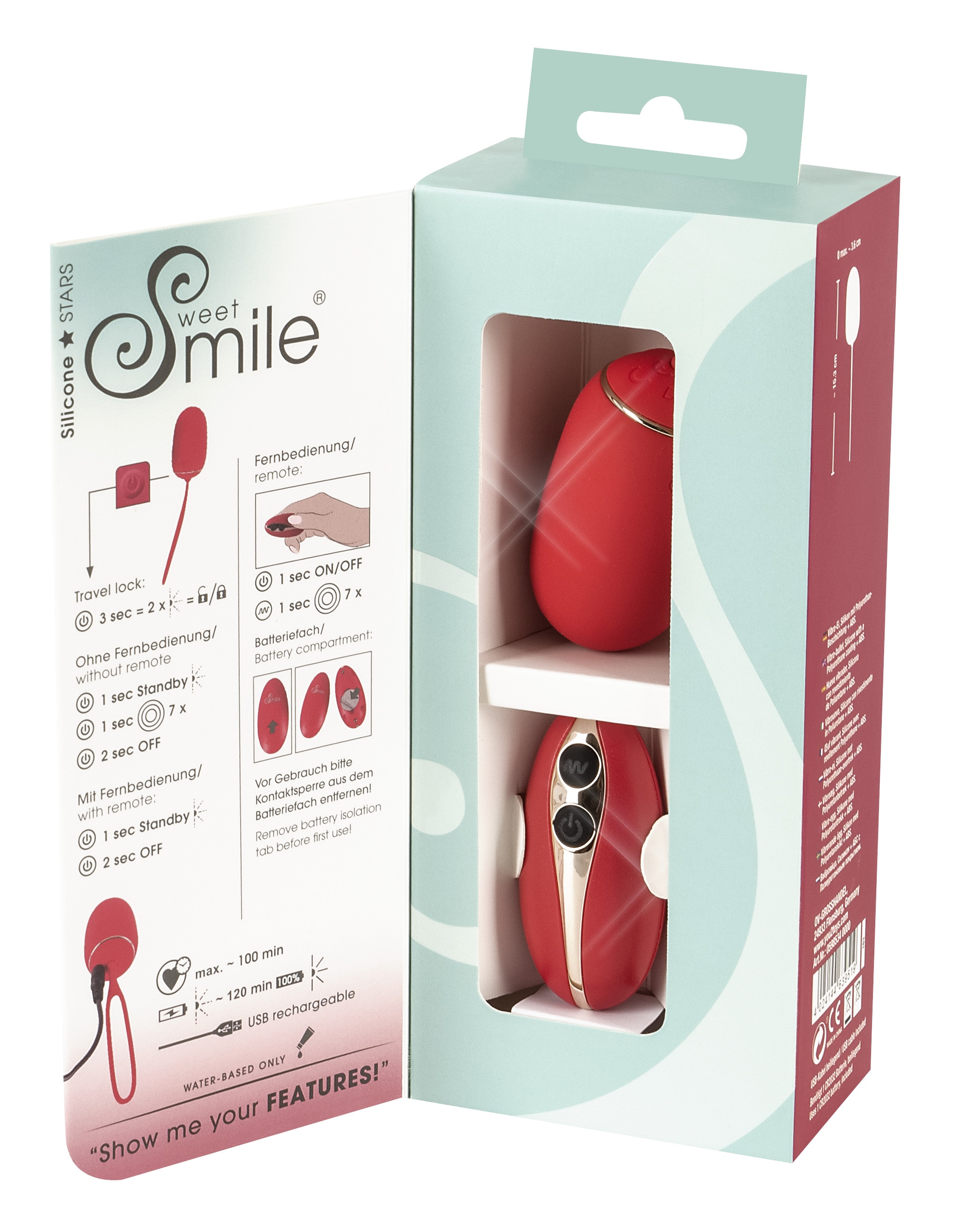 Sweet Smile Liebeskugeln »Vibro-Ei RC Love Ball«