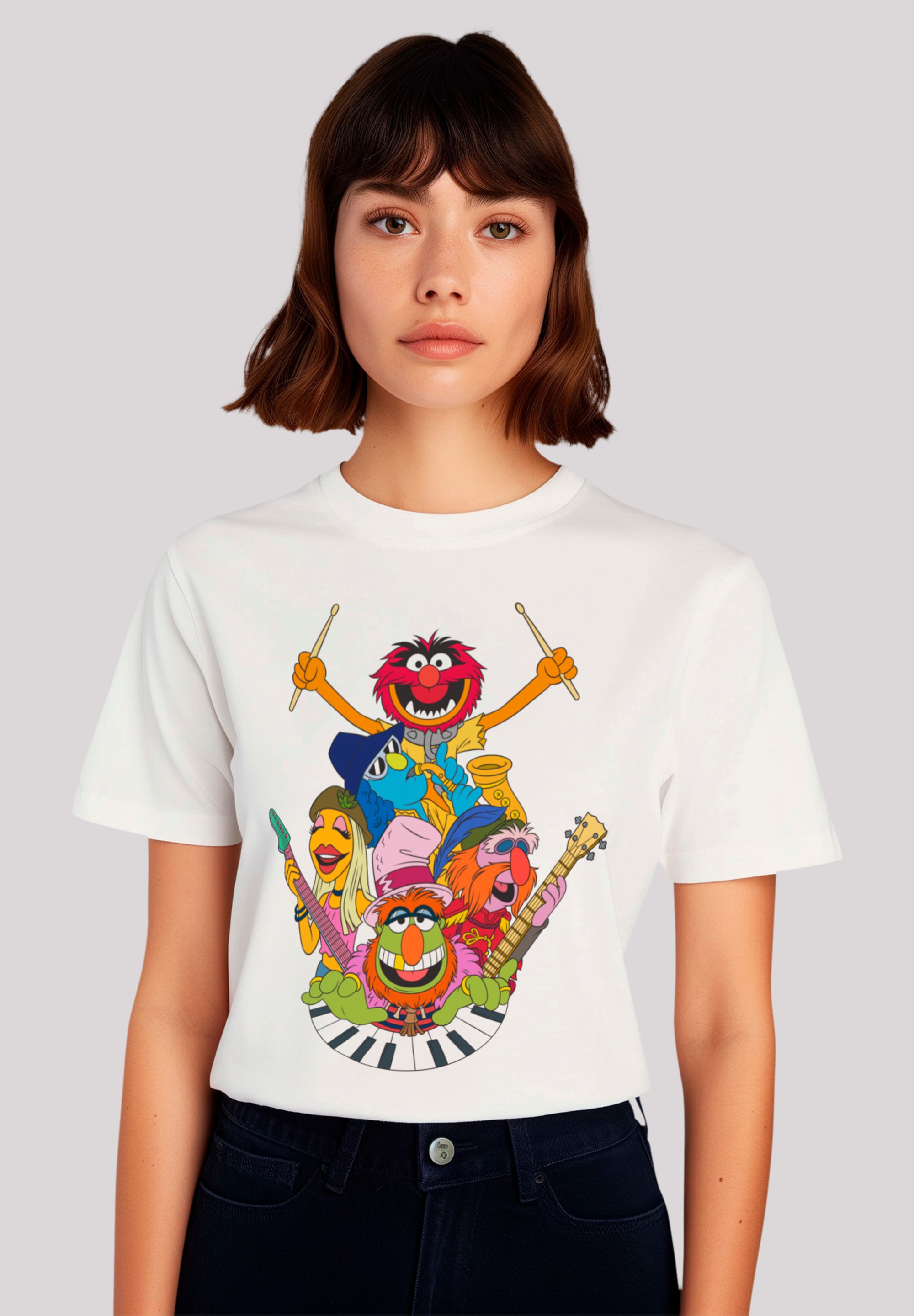 F4NT4STIC T-Shirt »Disney Muppets Dr. Teeth and The Electric Mayhem«, Premium Qualität