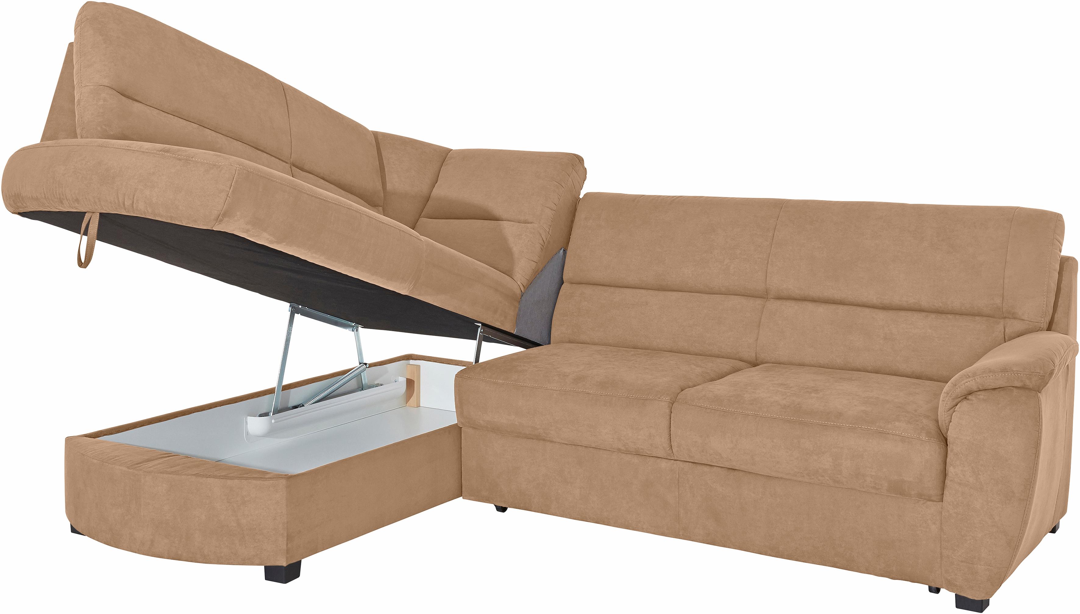 Thumbnail - sit&more Ecksofa "Pandora L-Form" wahlweise mit Bettfunktion und Bettkasten