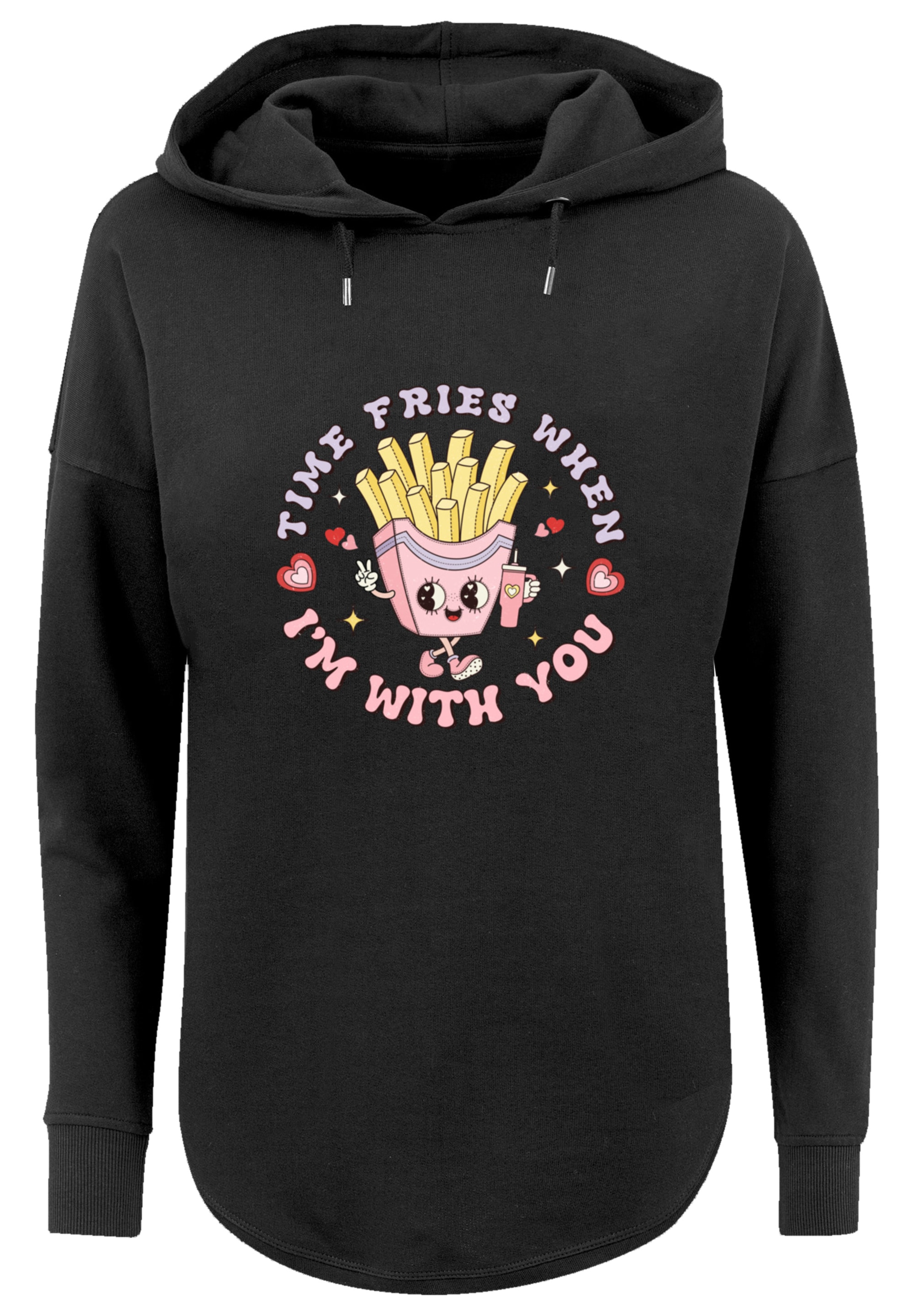 F4NT4STIC Kapuzenpullover »Time Fries when I am with you Valentinstag«, Premium Qualität