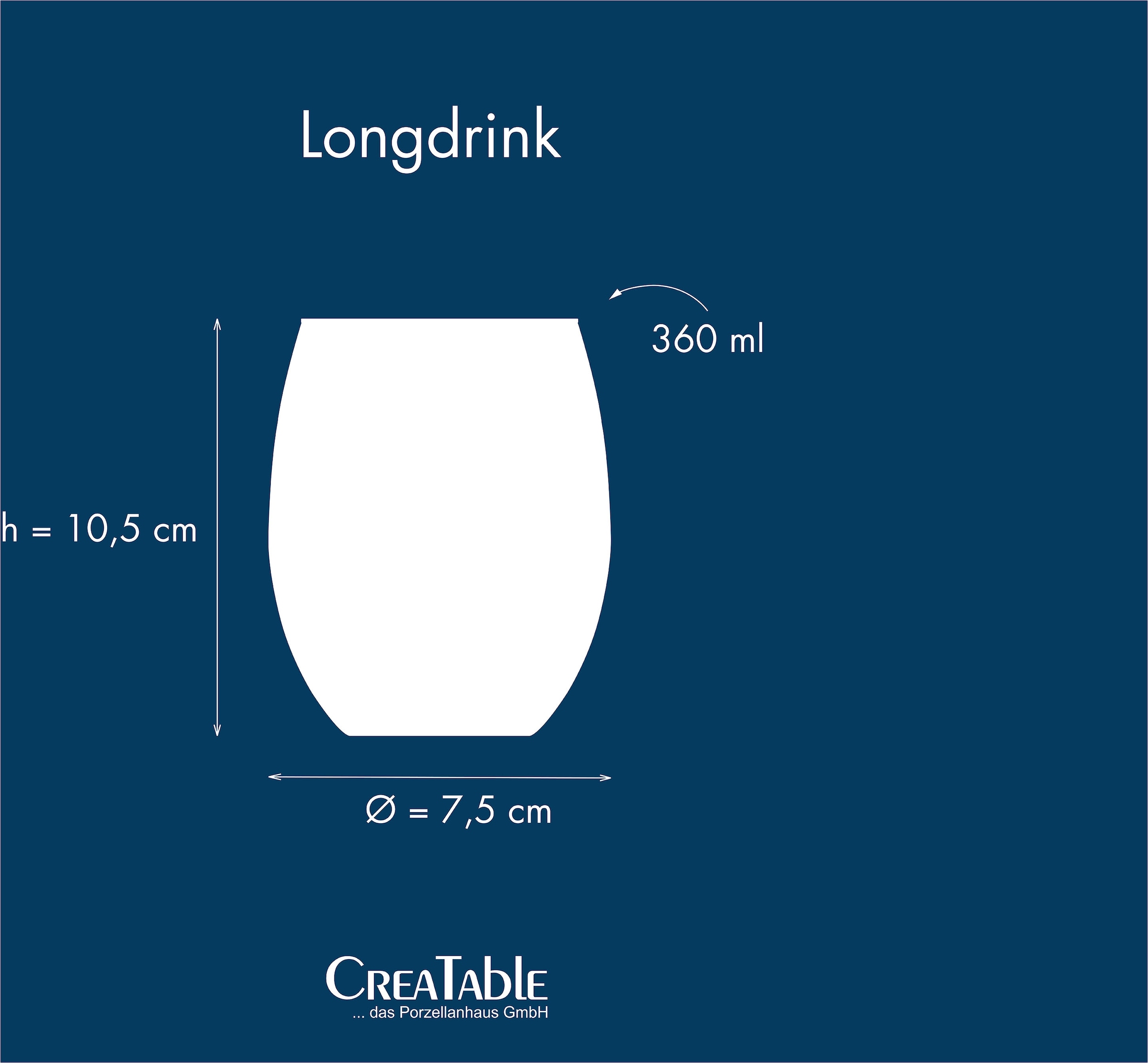 CreaTable Longdrinkglas »Swirly Spring, Longdrinkgläser-Set, 4-tlg.«, (Set, 4 tlg.), Rillen Relief, Modern, Sommerlich, Leicht