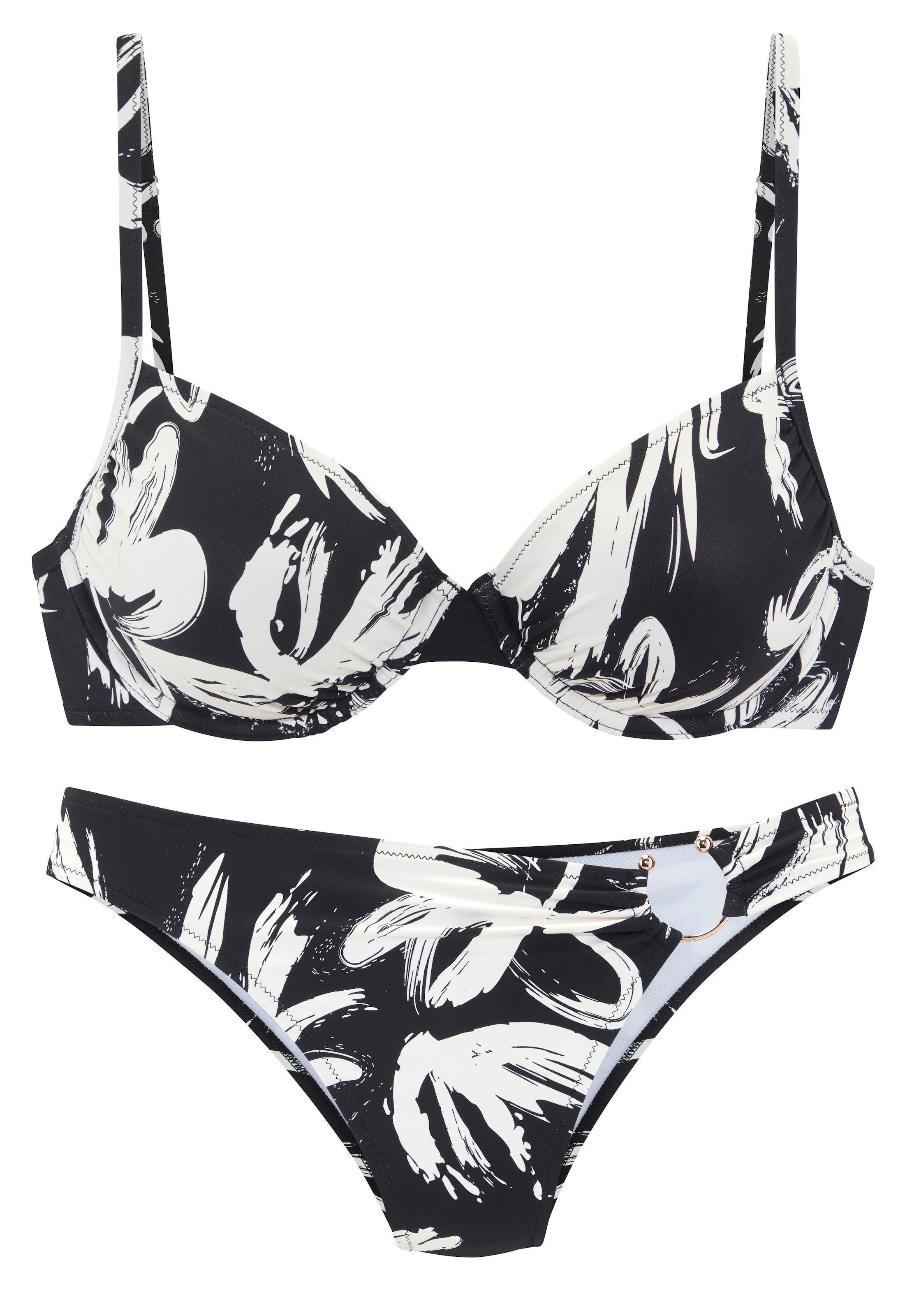 French Connection Bügel-Bikini mit modischem Allover-Print