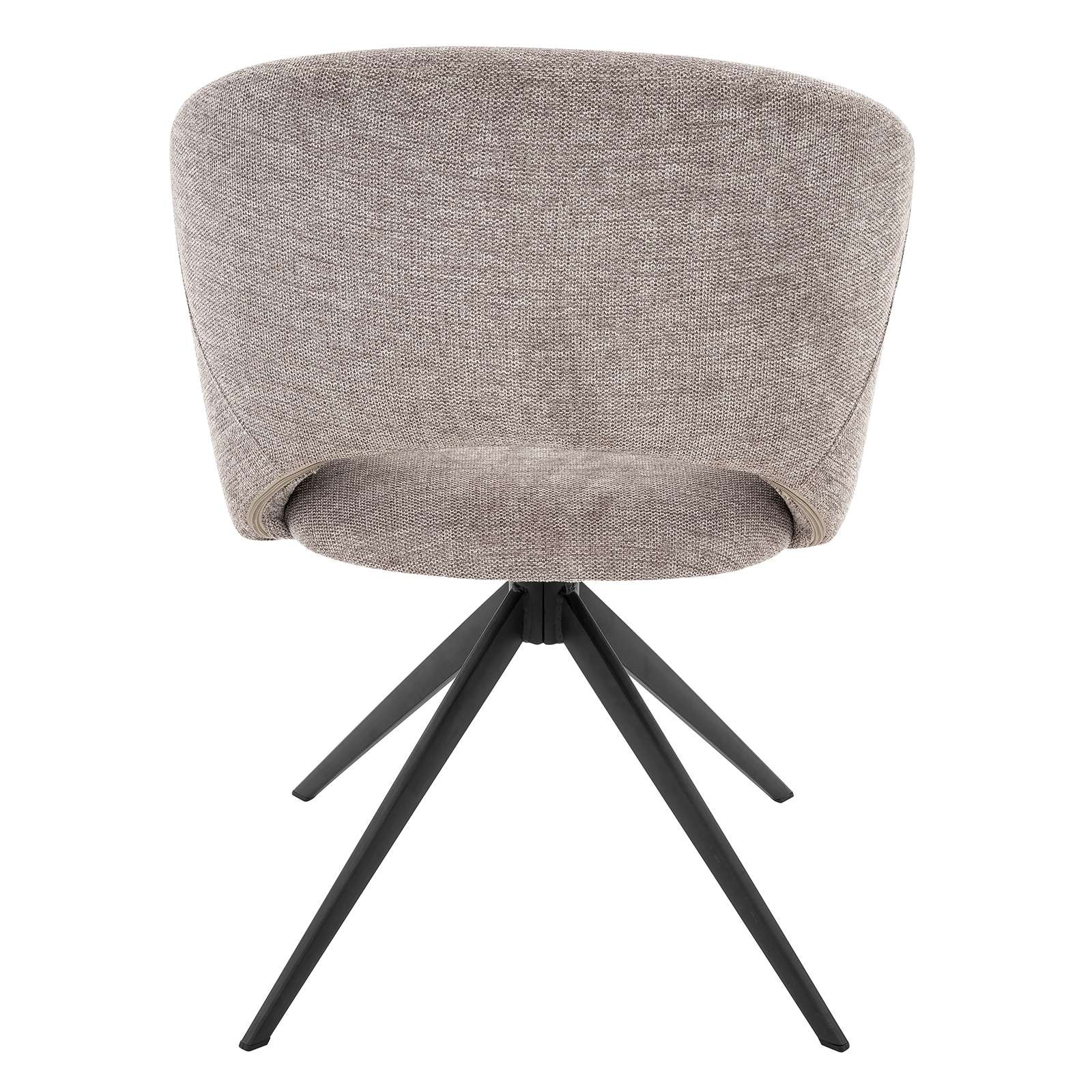 OTTO home Esszimmerstuhl »Fynnjard« (Set) 2 Stk.mit schwarzen Metallbeinen, Drehfunktion, Webstoff Bezug