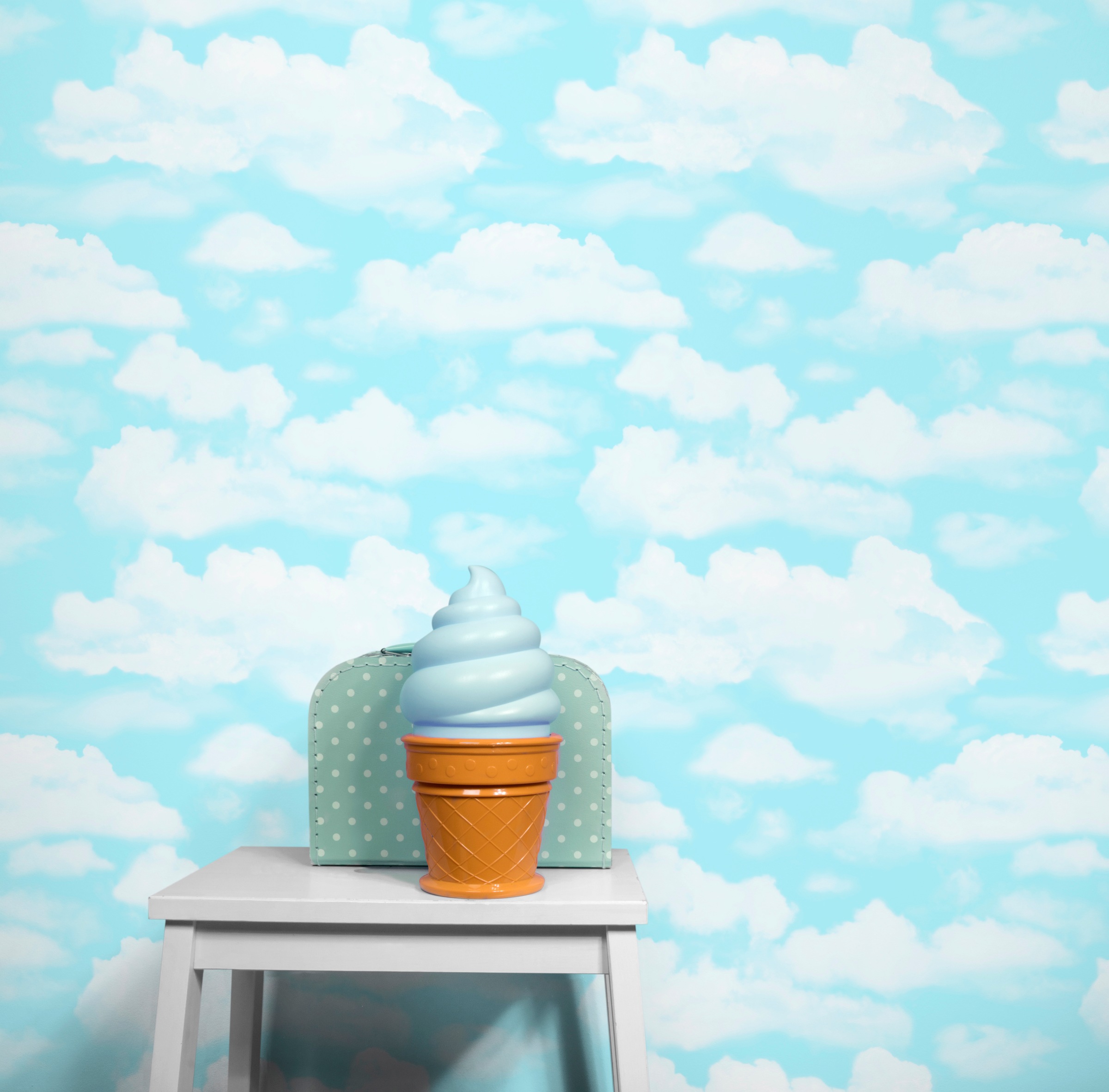 Papiertapete »Wolken«, Mehrfarbig - 10m x 52cm