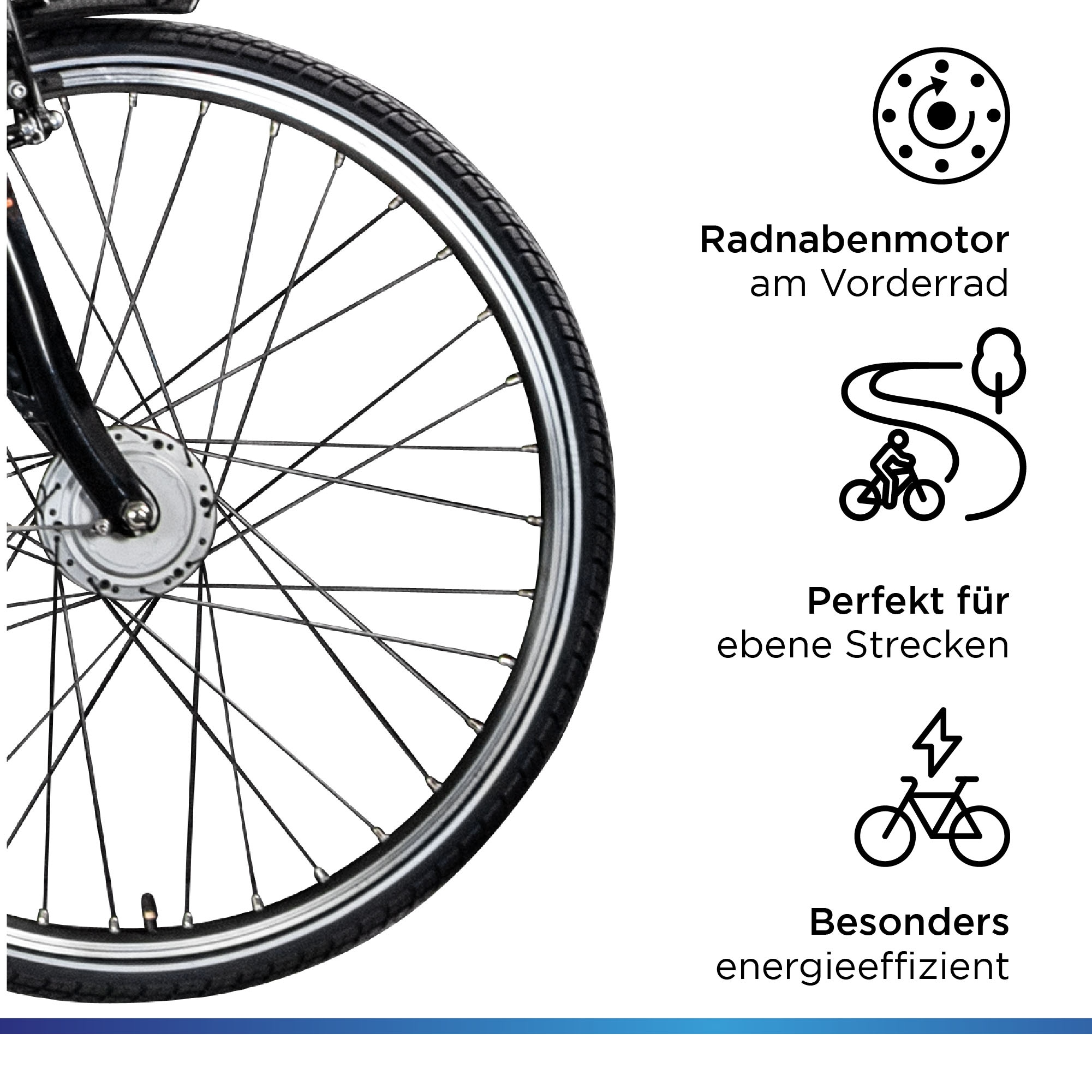 Zündapp E-Bike »Z510«, 3 Gang, Frontmotor 250 W, E Bike 28 Zoll Damenfahrrad ab 155 cm mit 3 Gang Nabenschaltung