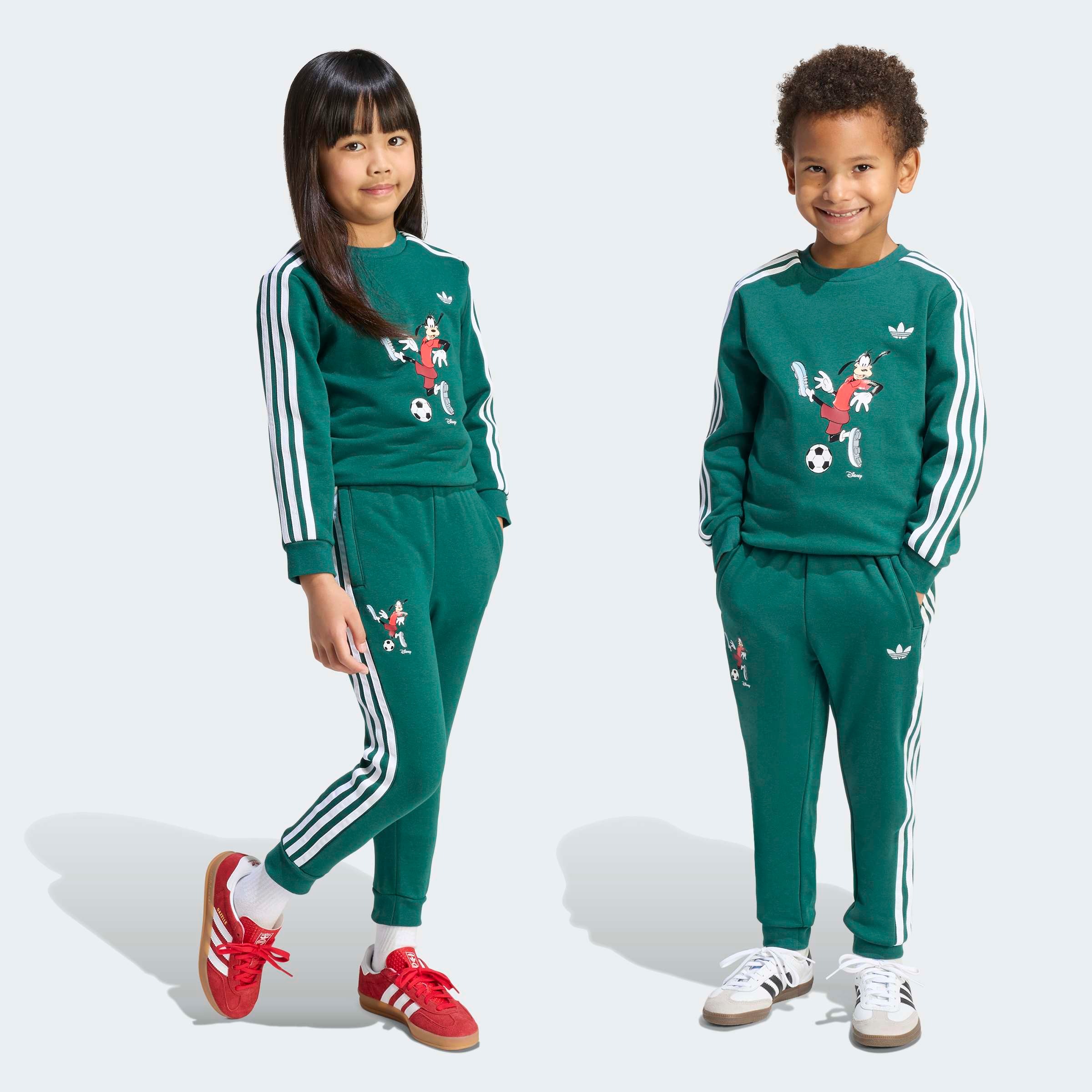 adidas Originals T-Shirt & Shorts "CREW SET" für Kinder, aus Baumwolle