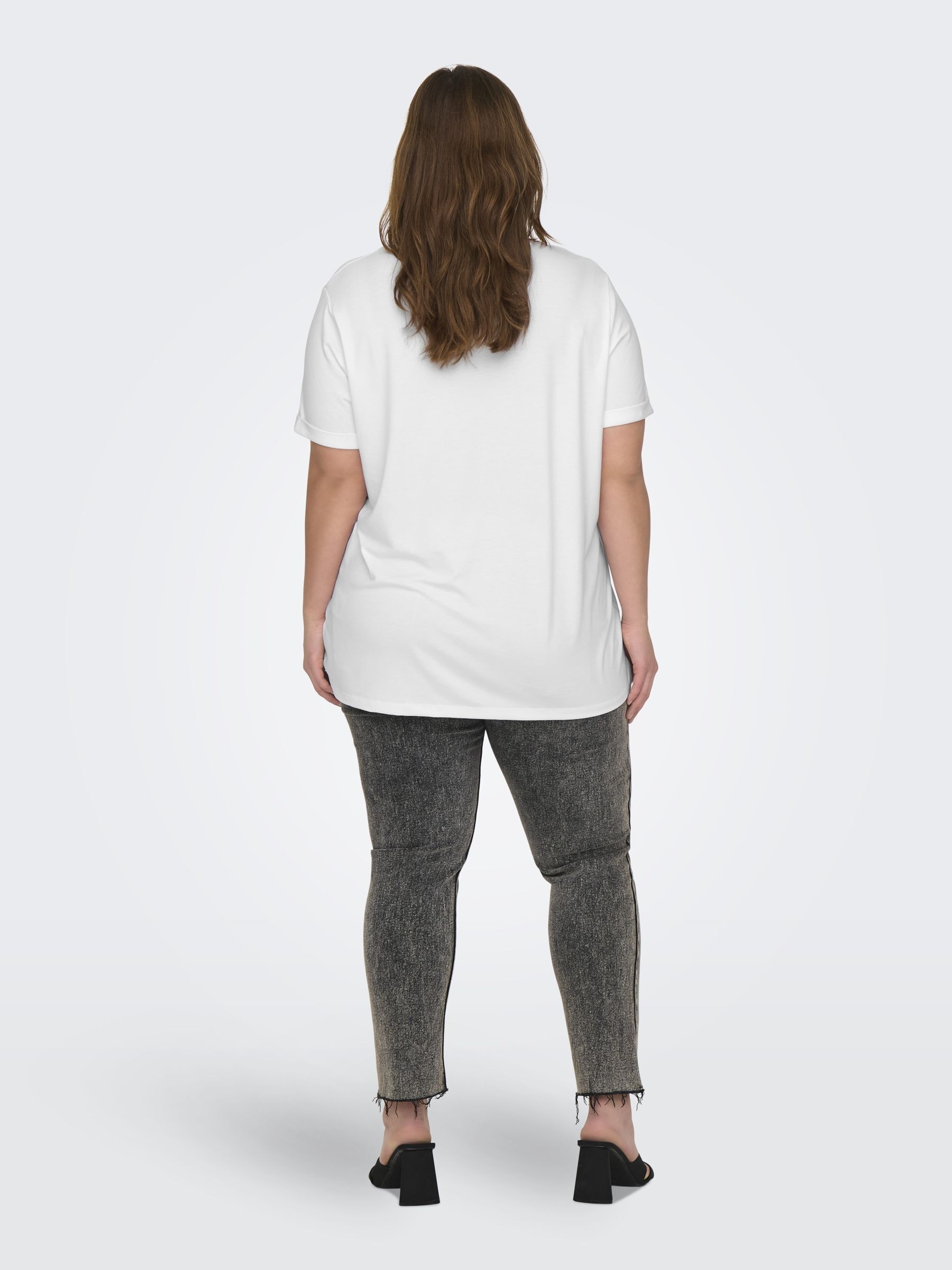 ONLY CARMAKOMA Kurzarmshirt »CARMOSTER S/S FOLD UP TOP JRS NOOS«
