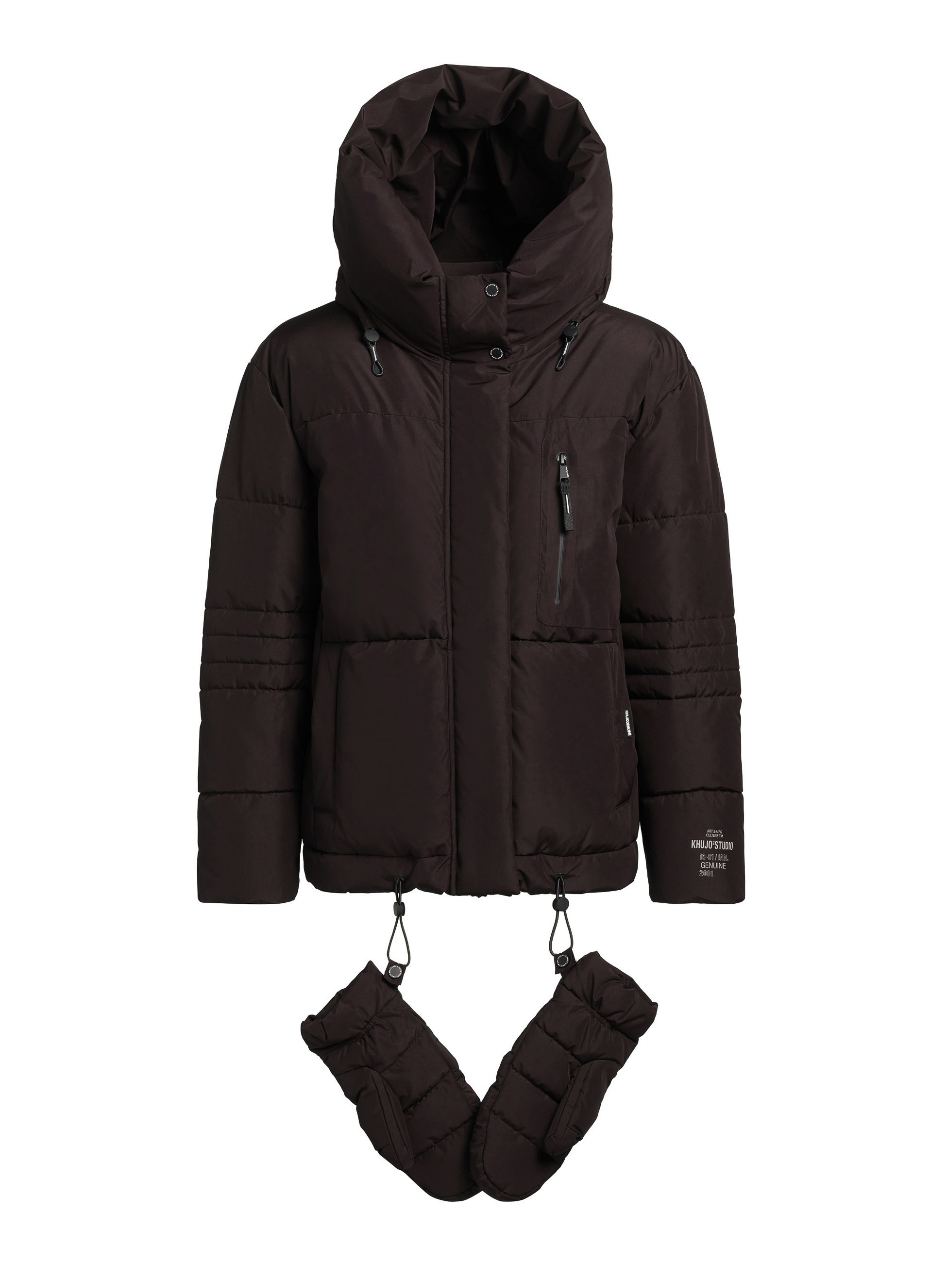 khujo Steppjacke "PEEKE2 WITH GLOVES" mit Kapuze günstig online kaufen