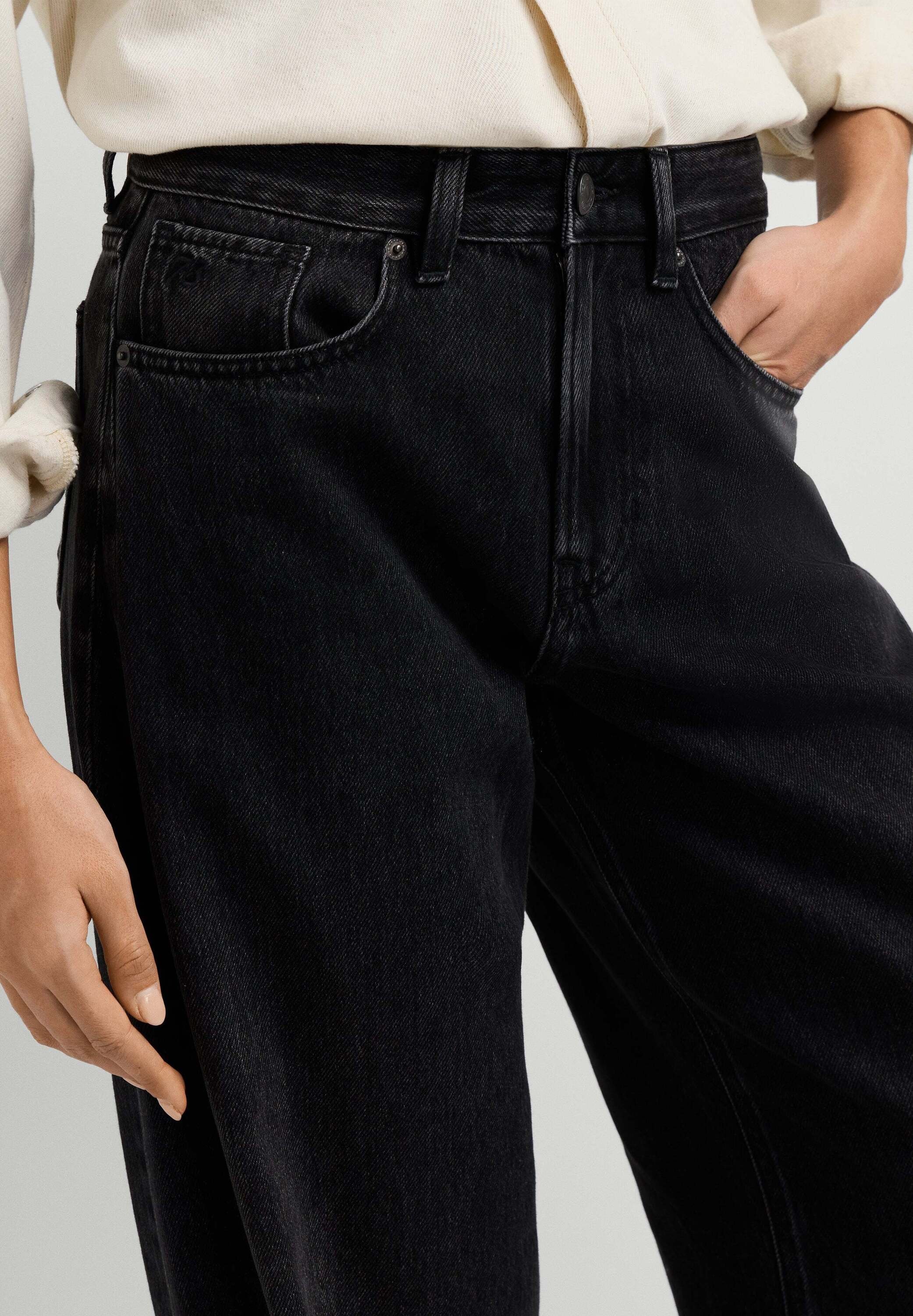 Pepe Jeans Haremsjeans »balloon fit jeans BOW MW BALLOON BLACK WASHED«