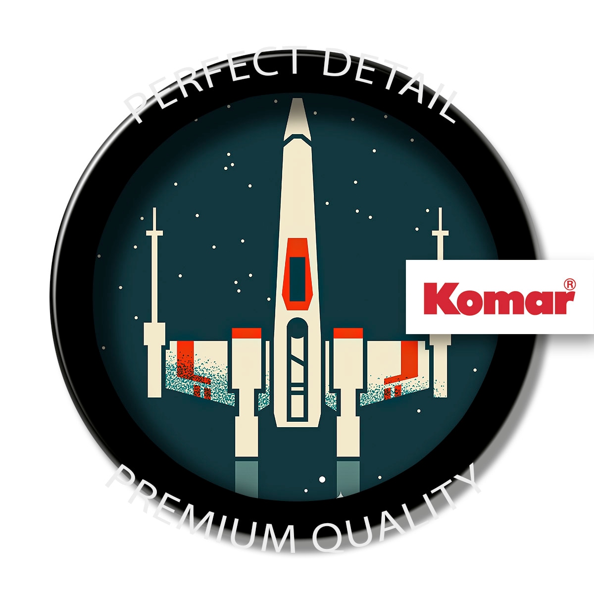 Komar Wandbild »Star Wars Geeky X-Wing«, Disney, (Set, 1 St.), 50 x 70 cm (Breite x Höhe) - Kinderzimmer, Dekoration
