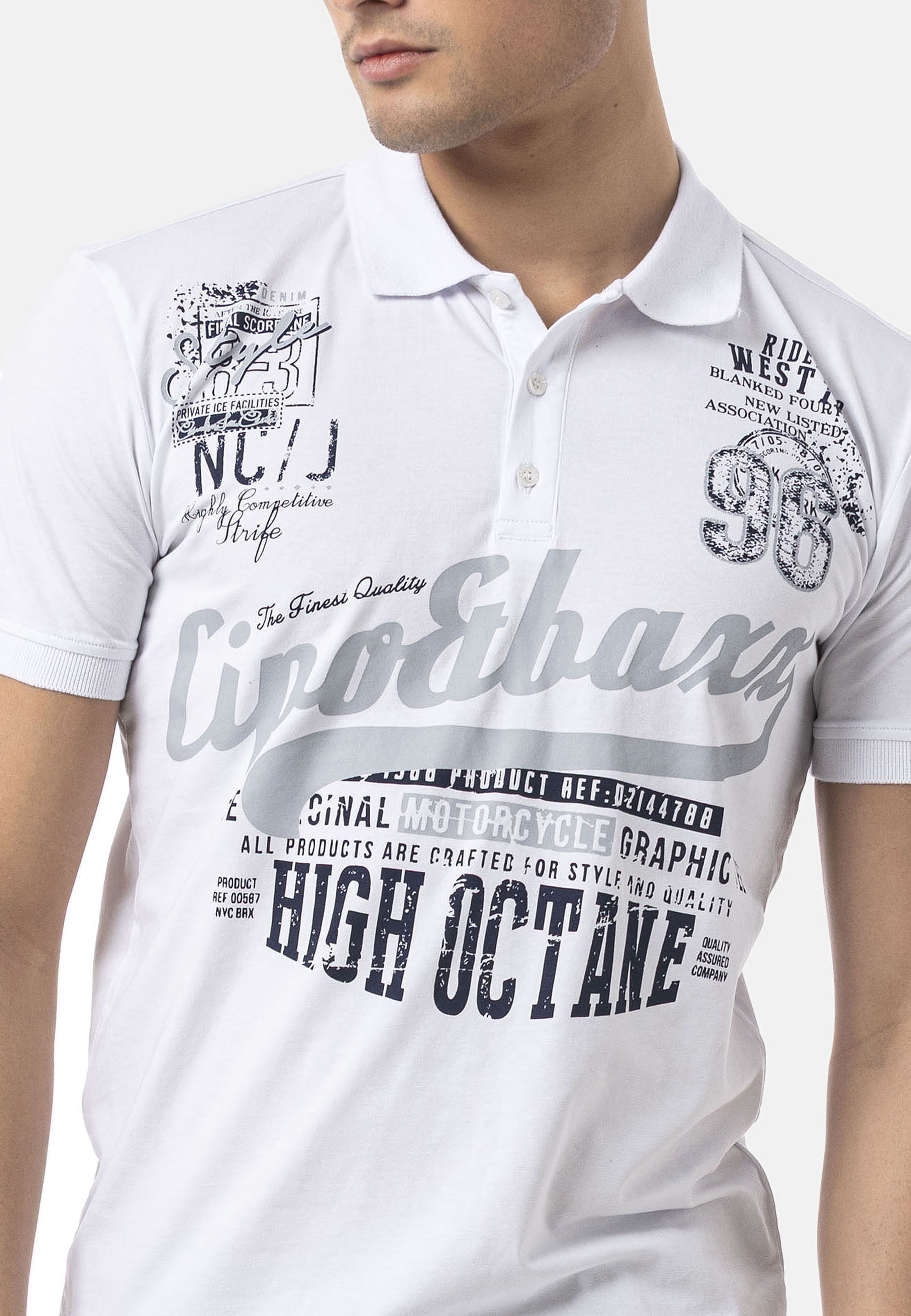 Cipo & Baxx T-Shirt »CT794« Markanten Schriftzüge