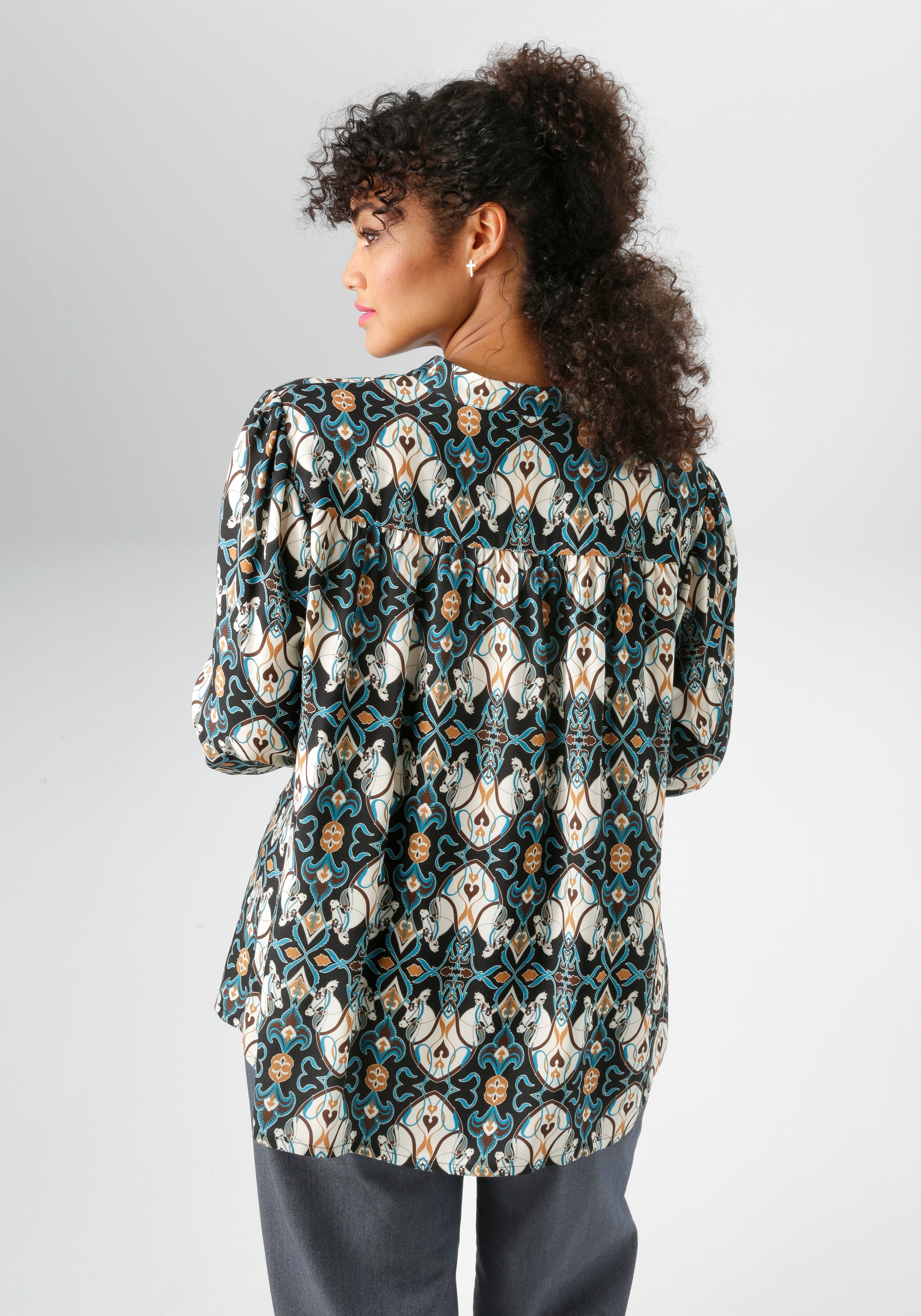 Thumbnail - Aniston PLUS Schlupfbluse aus weich fließender Viskose - NEUE KOLLEKTION