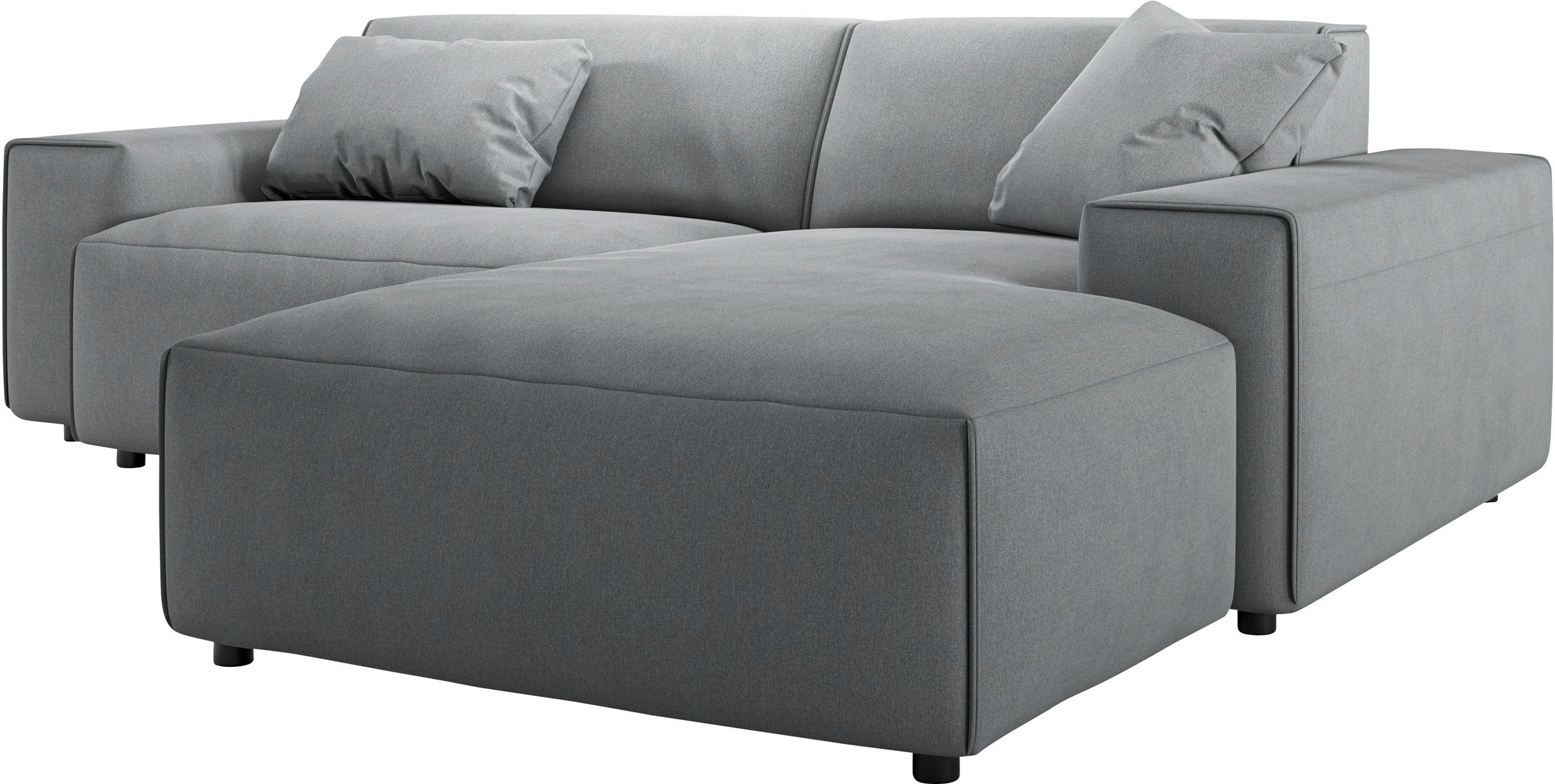 andas Ecksofa »Glimminge L-Form auch in Breitcord, Feincord + Easy care-Bezug,«, Breite 234, Zierkissen