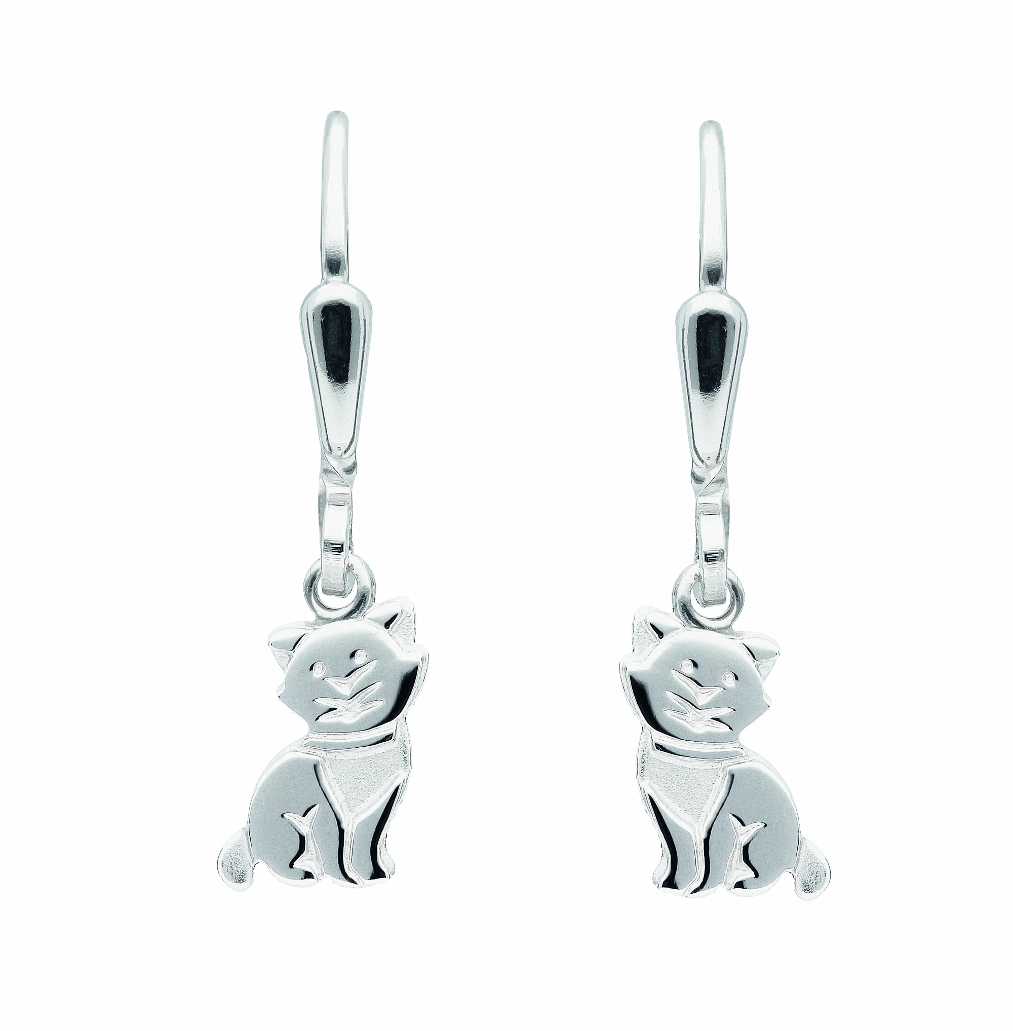 Adelia´s Paar Ohrhänger »925 für Katze«, | Silberschmuck Ohrringe bestellen Ohrhänger Silber Damen BAUR