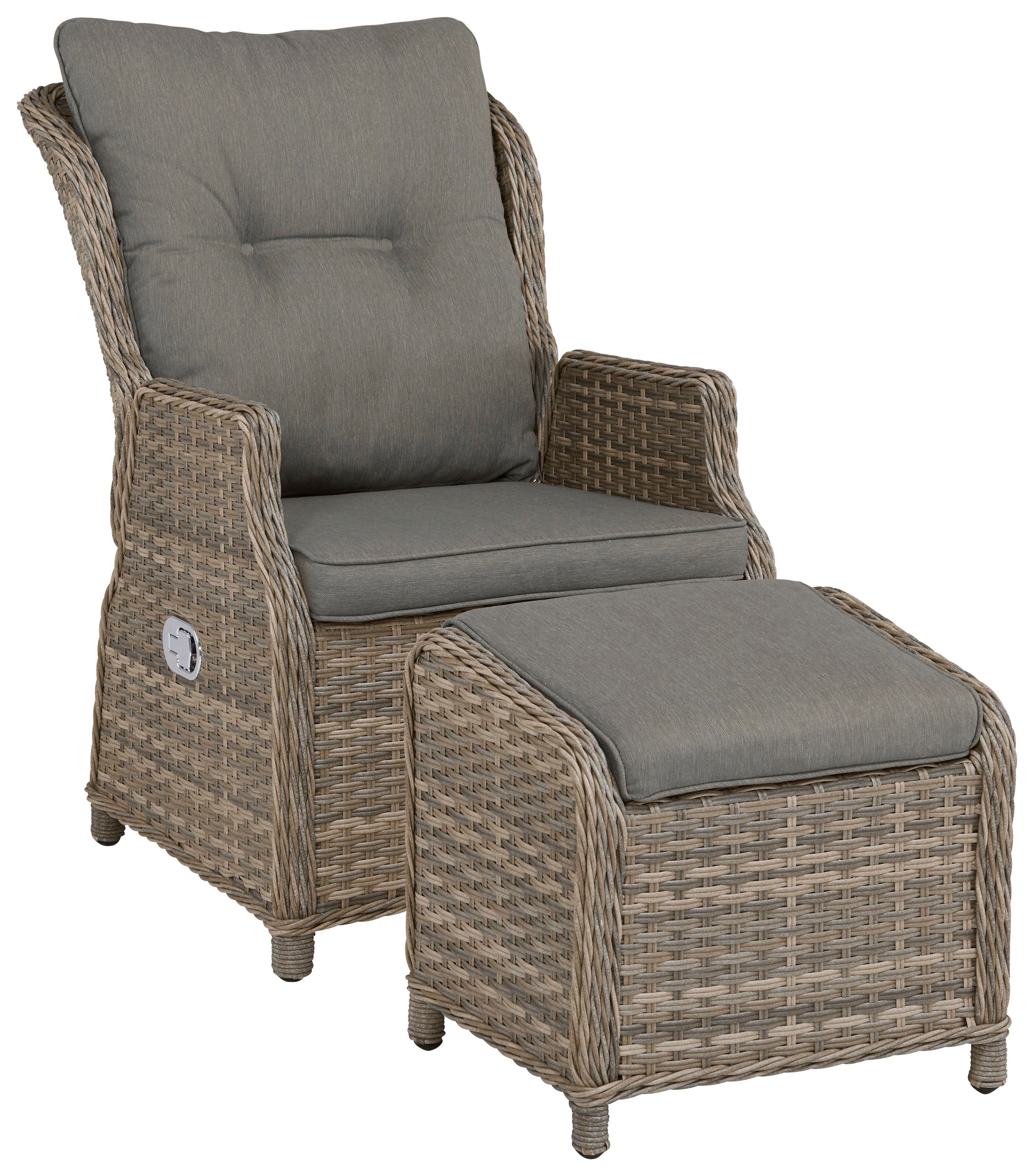 KONIFERA Relaxsessel »Premium«, Polyrattan, verstellbar, inkl. Auflage