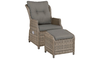 Relaxsessel »Premium«, Polyrattan, verstellbar, inkl. Auflage