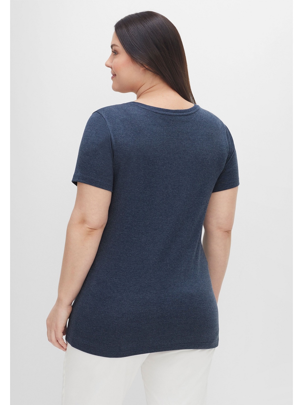 Sheego T-Shirt »Große Größen«, im Doppelpack, mit V-Ausschnitt