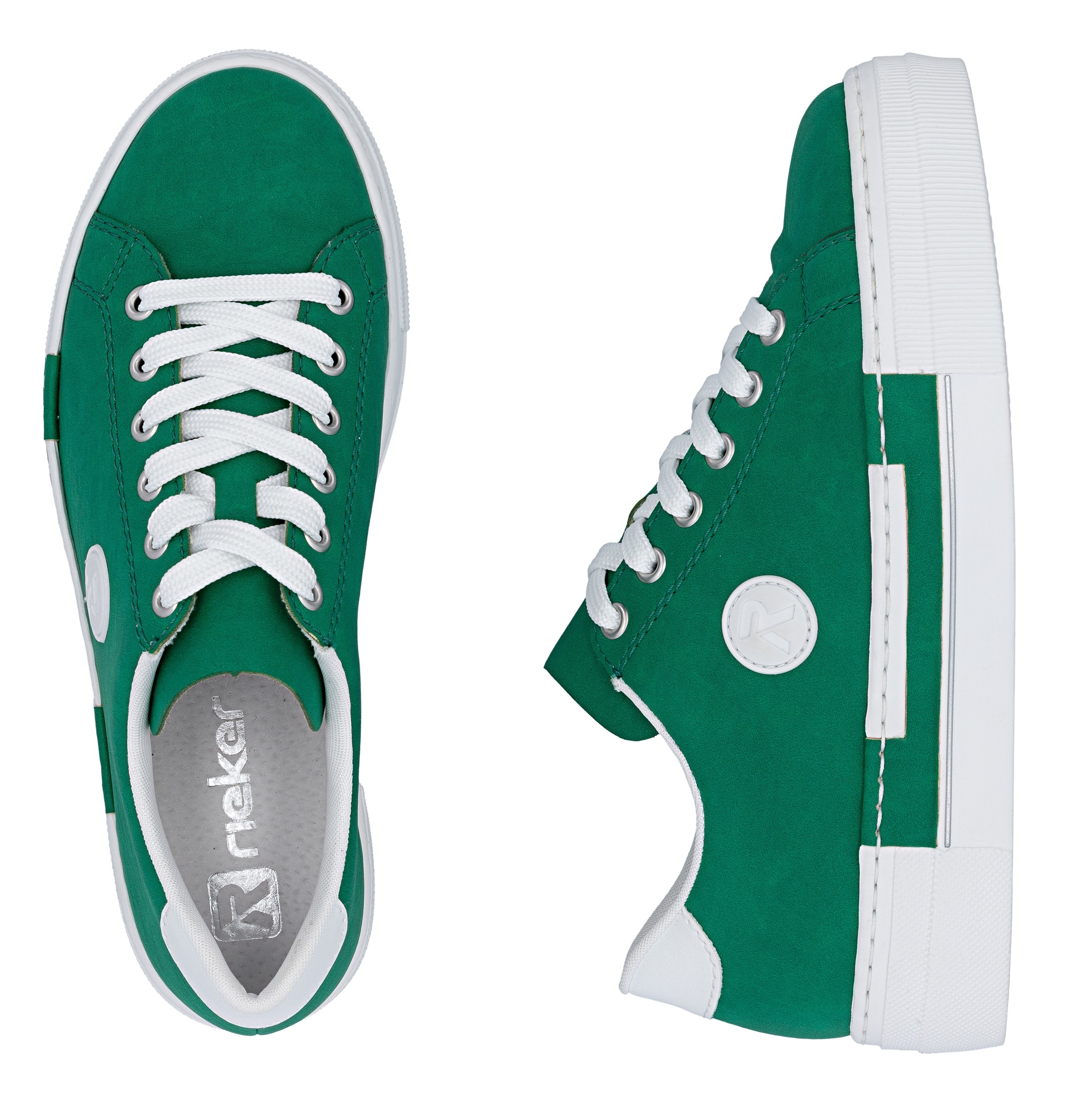 Rieker Sneaker  , Freizeitschuh, Halbschuh, Schnürschuh mit Plateausohle