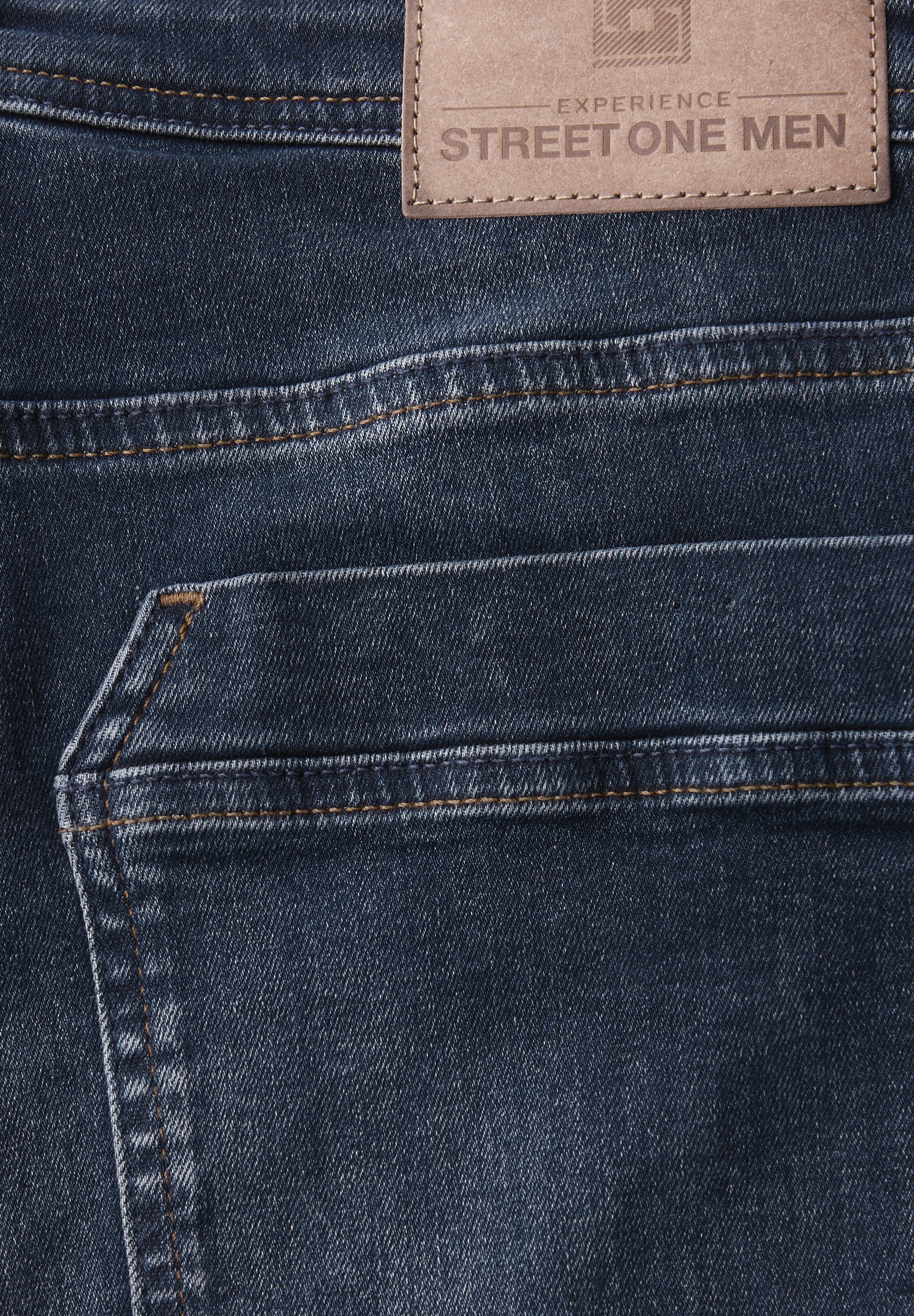 STREET ONE MEN Regular-fit-Jeans, aus Baumwolle mit Stretchanteil