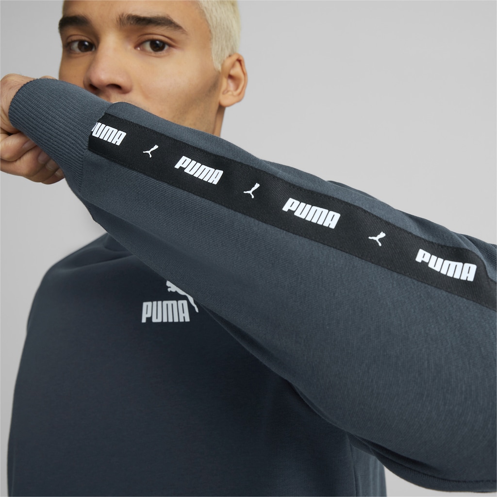 PUMA Sweatshirt »Essentials+ Sweatshirt mit Rundhalsausschnitt und Logo-Tape«