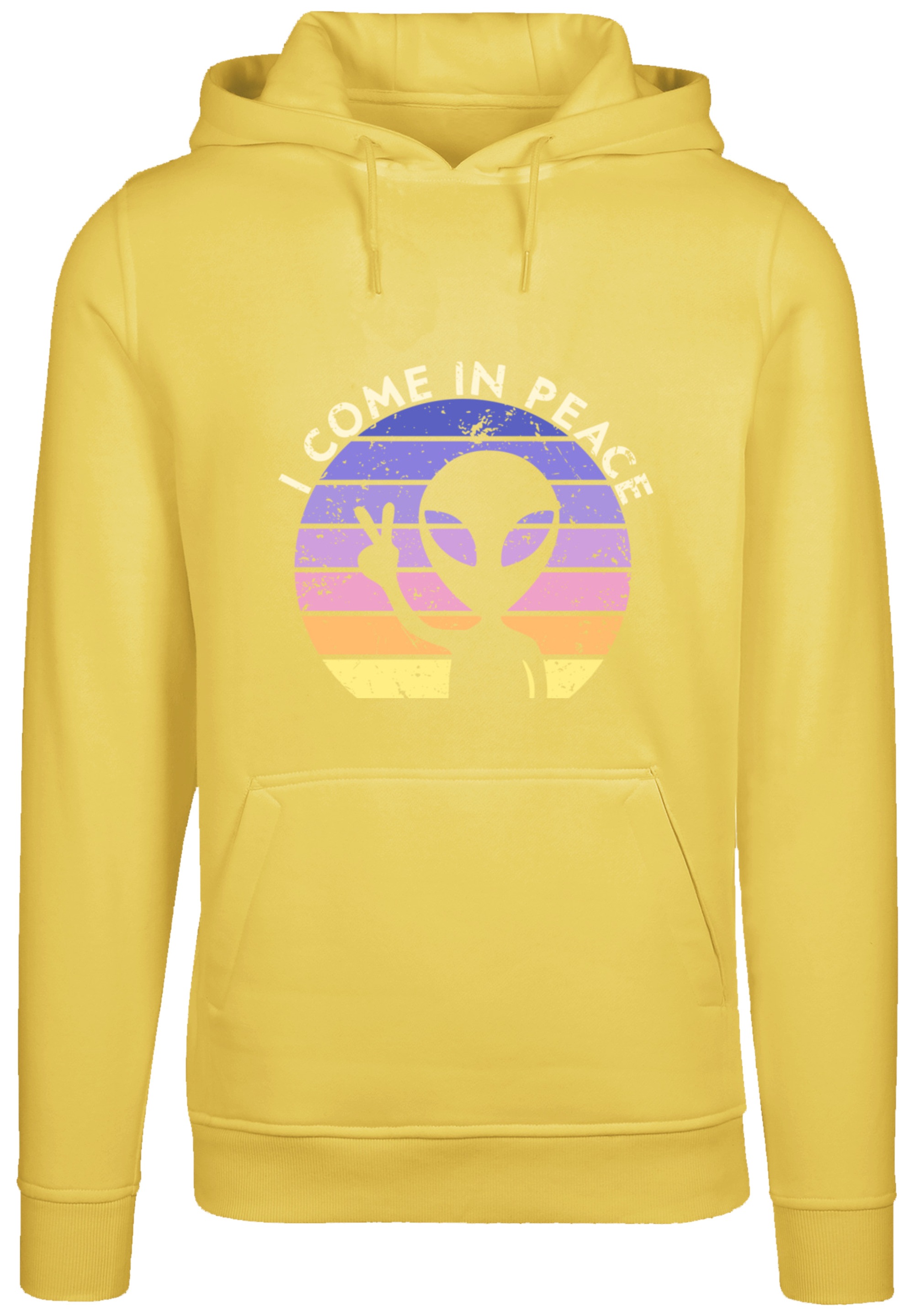 F4NT4STIC Kapuzenpullover »Alien Peace Sunset«, Premium Qualität
