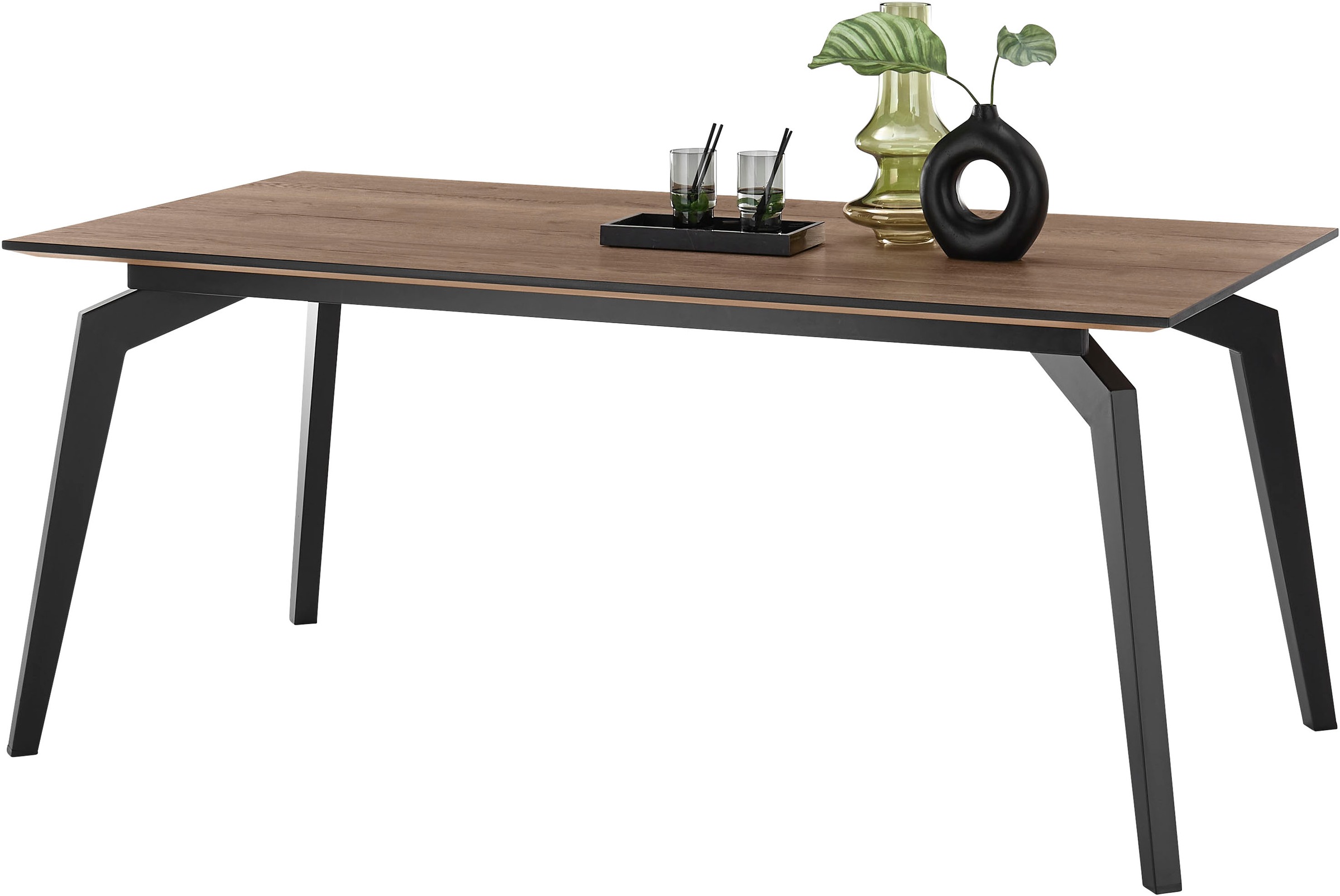 set one by Musterring Kent Dining Table Brown/Black 200x100x76cm 3
