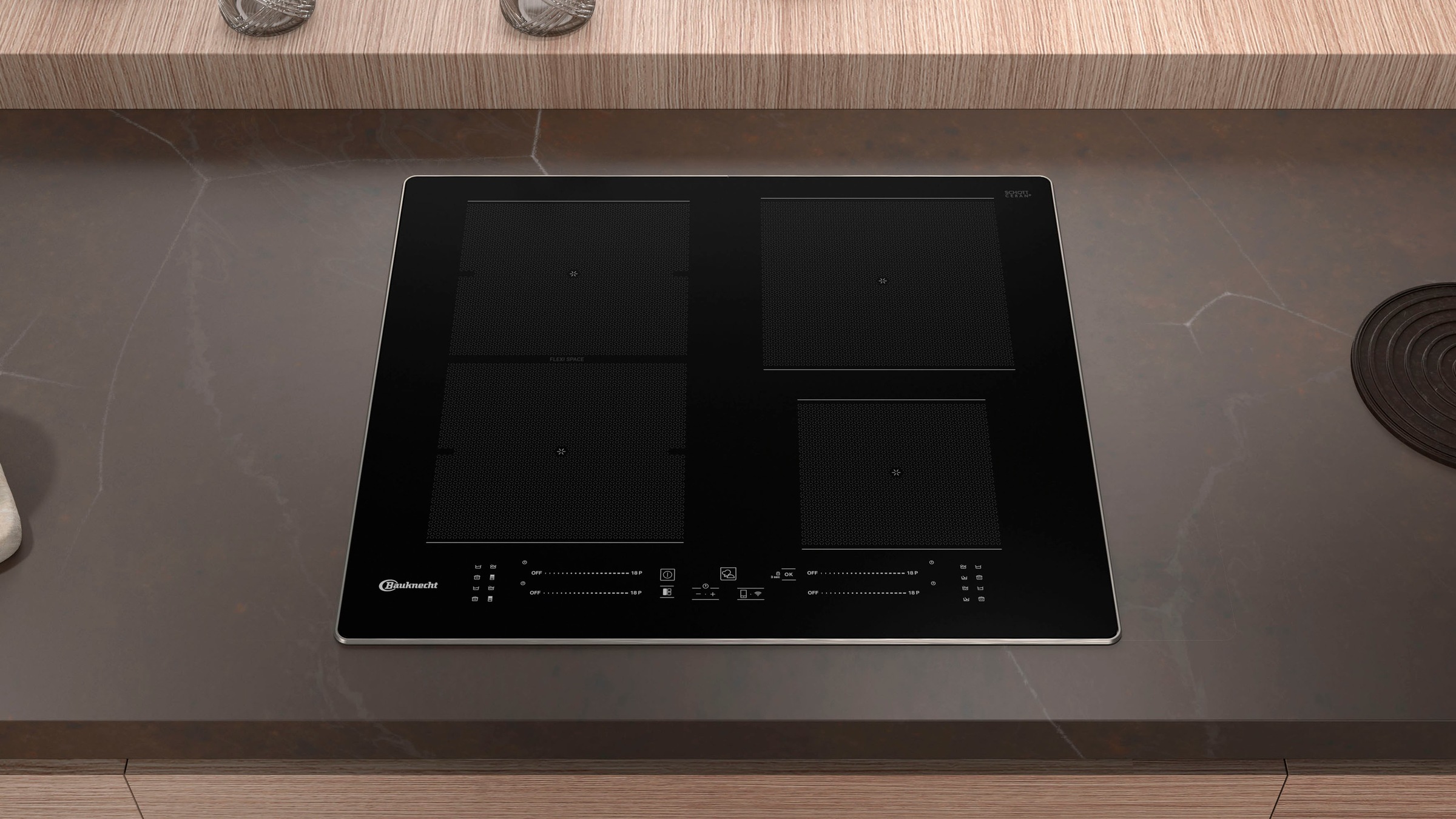 BAUKNECHT Induktions-Kochfeld von SCHOTT CERAN® »BS 3960F AL«