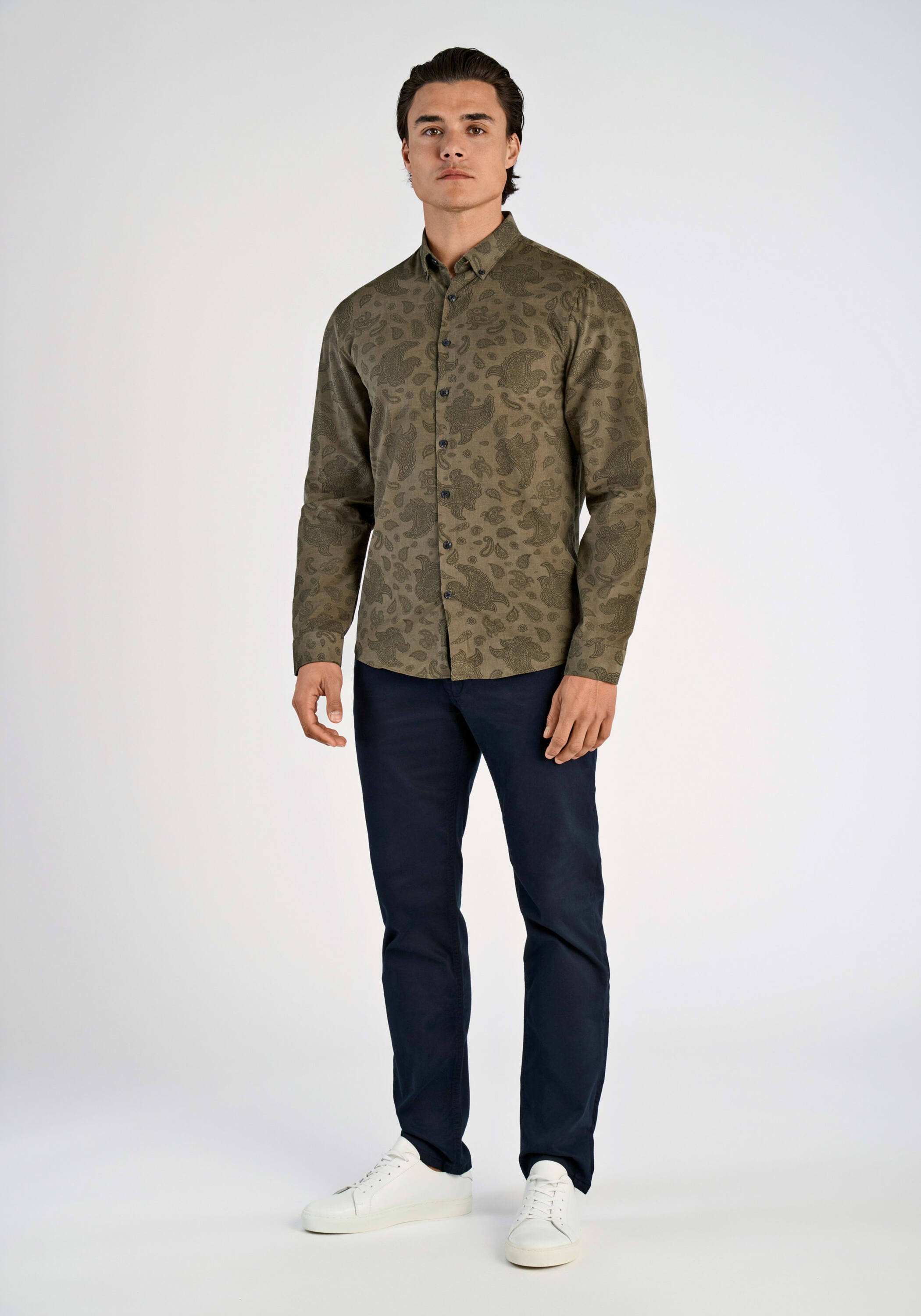 LINDBERGH Langarmhemd »Lindbergh Cordhemd«