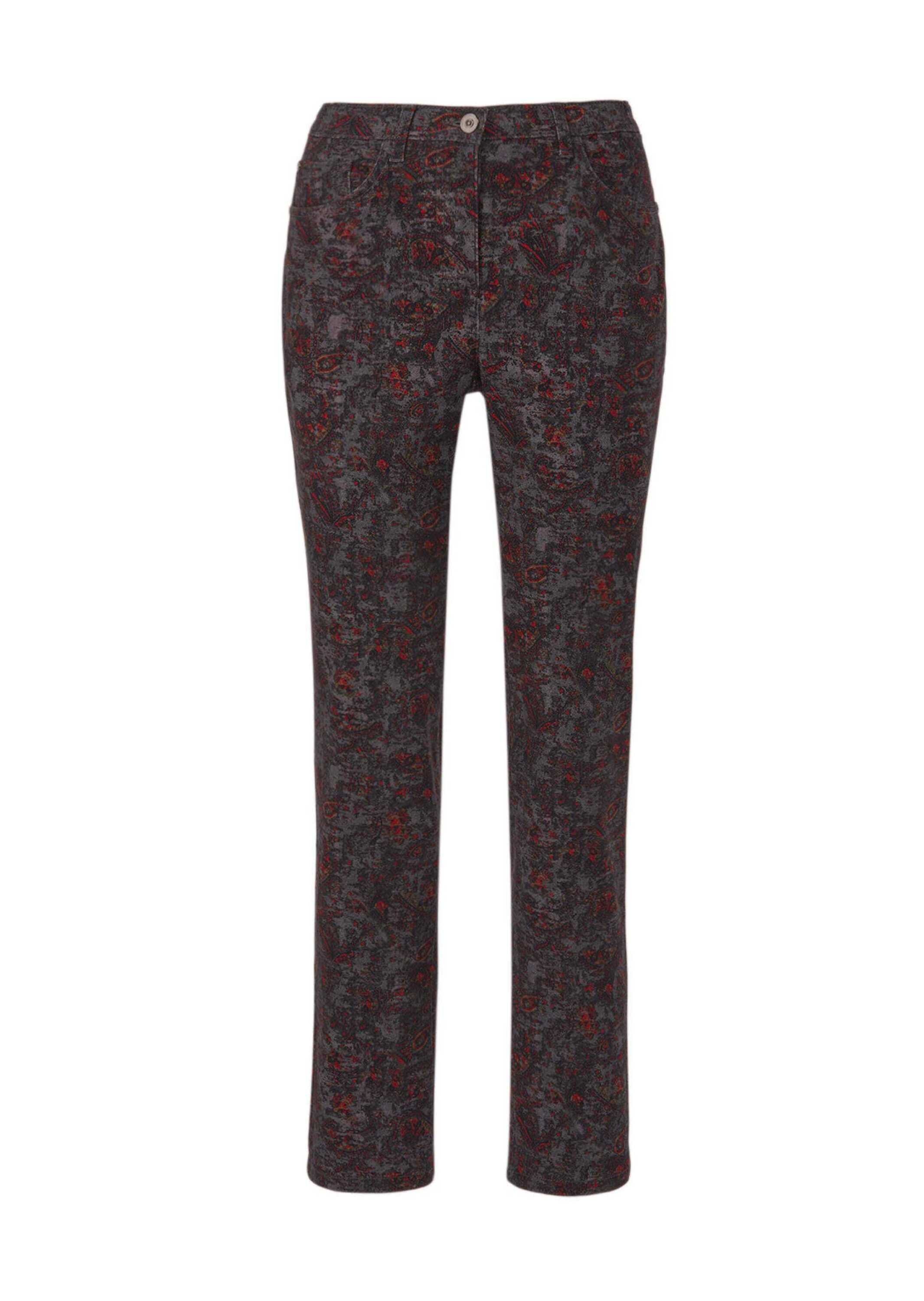 GOLDNER 2-in-1-Hose "Kurzgröße Druckhose CARLA mit Paisley-Muster" keine/nicht Relevant