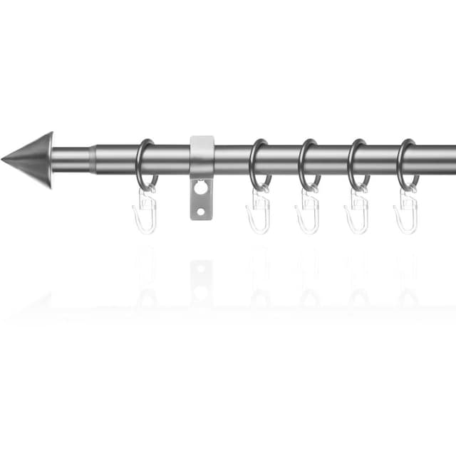 LICHTBLICK ORIGINAL Gardinenstange »Gardinenstange Kegel, 20 mm,  ausziehbar, 1 läufig 130 - 240 cm«, 1 läufig-läufig, ausziehbar, Einläufige  Vorhangstange mit Ringen für Gardinen und Stores. | BAUR