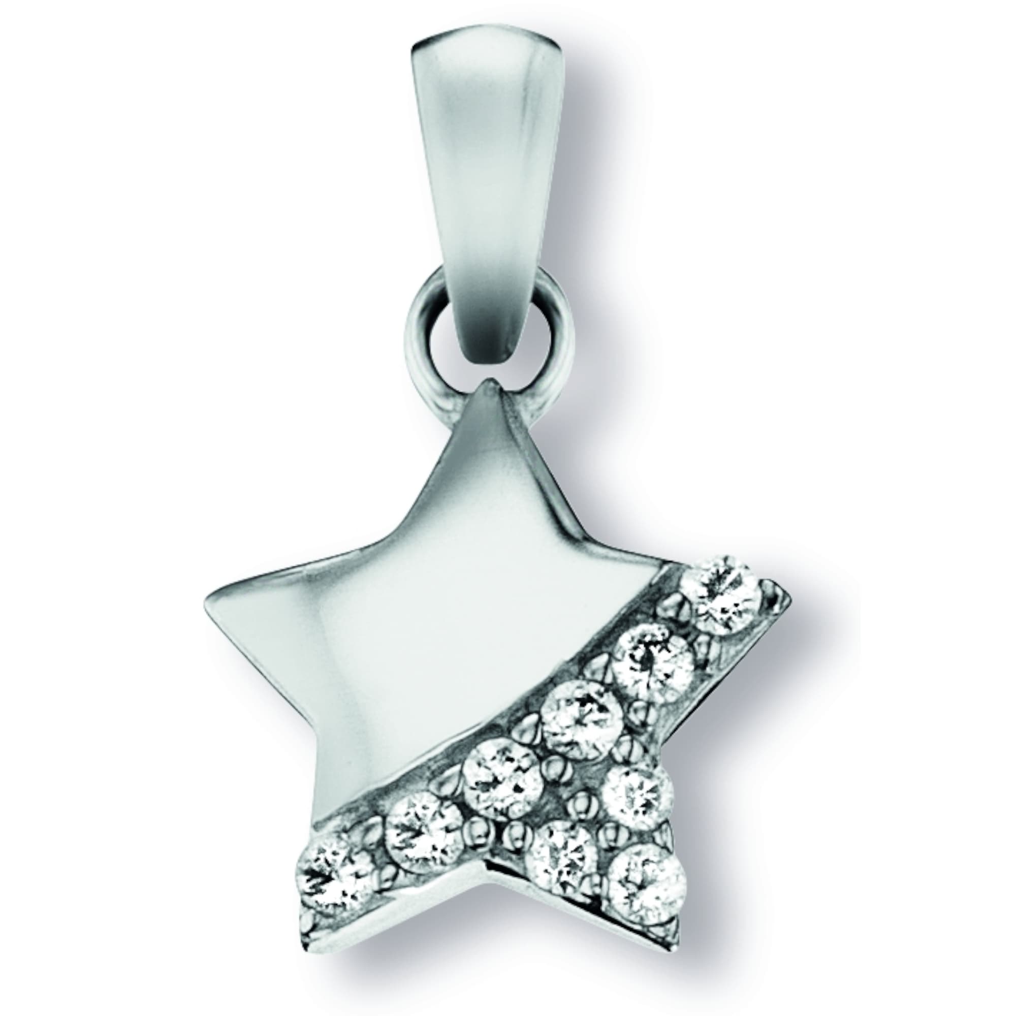 One Element Zirkonia Stern Pendant Silver
