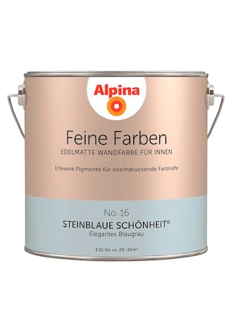 Alpina Wand- und Deckenfarbe »Feine Farben No. 16 Steinblaue Schönheit ®«, Elegantes... kaufen